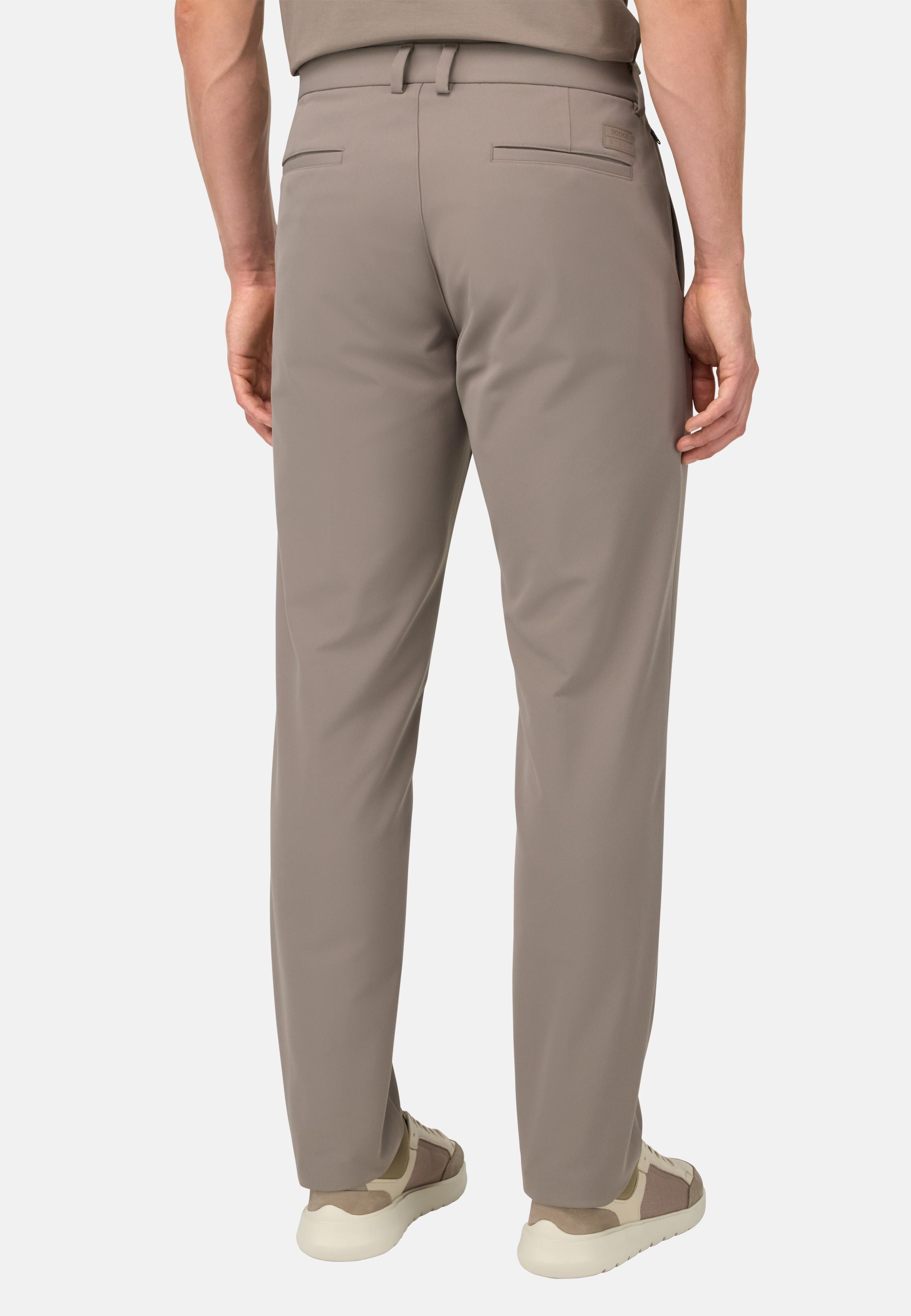 B-Tech Stretch Nylon Trousers Brown, Taupe, large image number 2