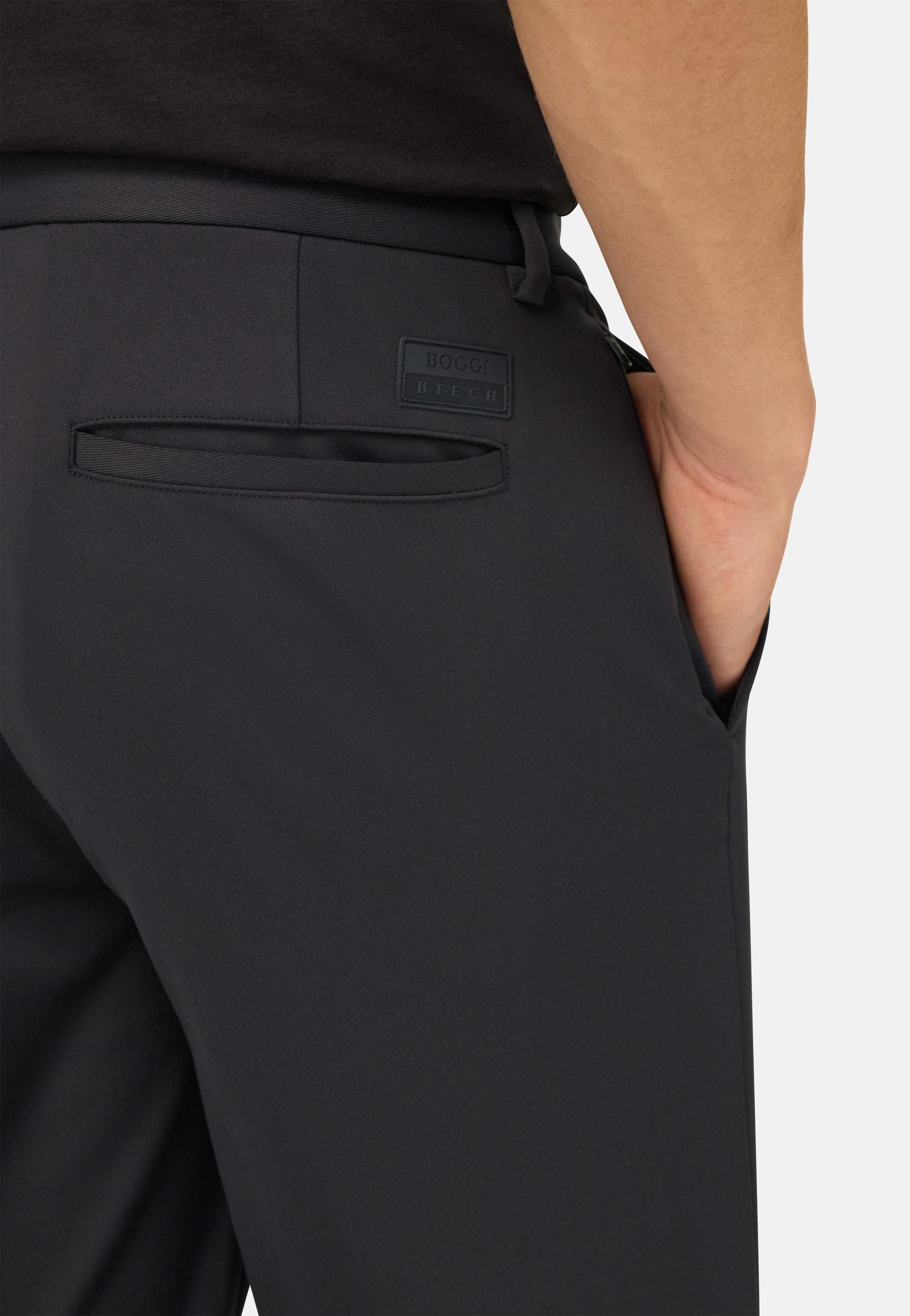 B-Tech Stretch Nylon Trousers Blue, Navy blue, large image number 3