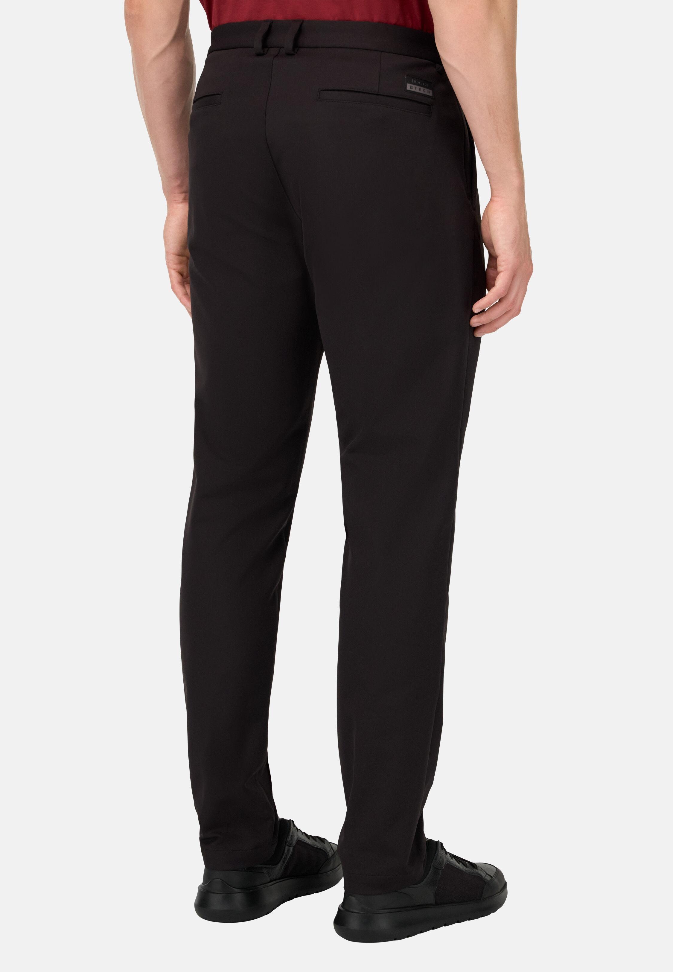 B-Tech Stretch Nylon Trousers Black, Black, medium