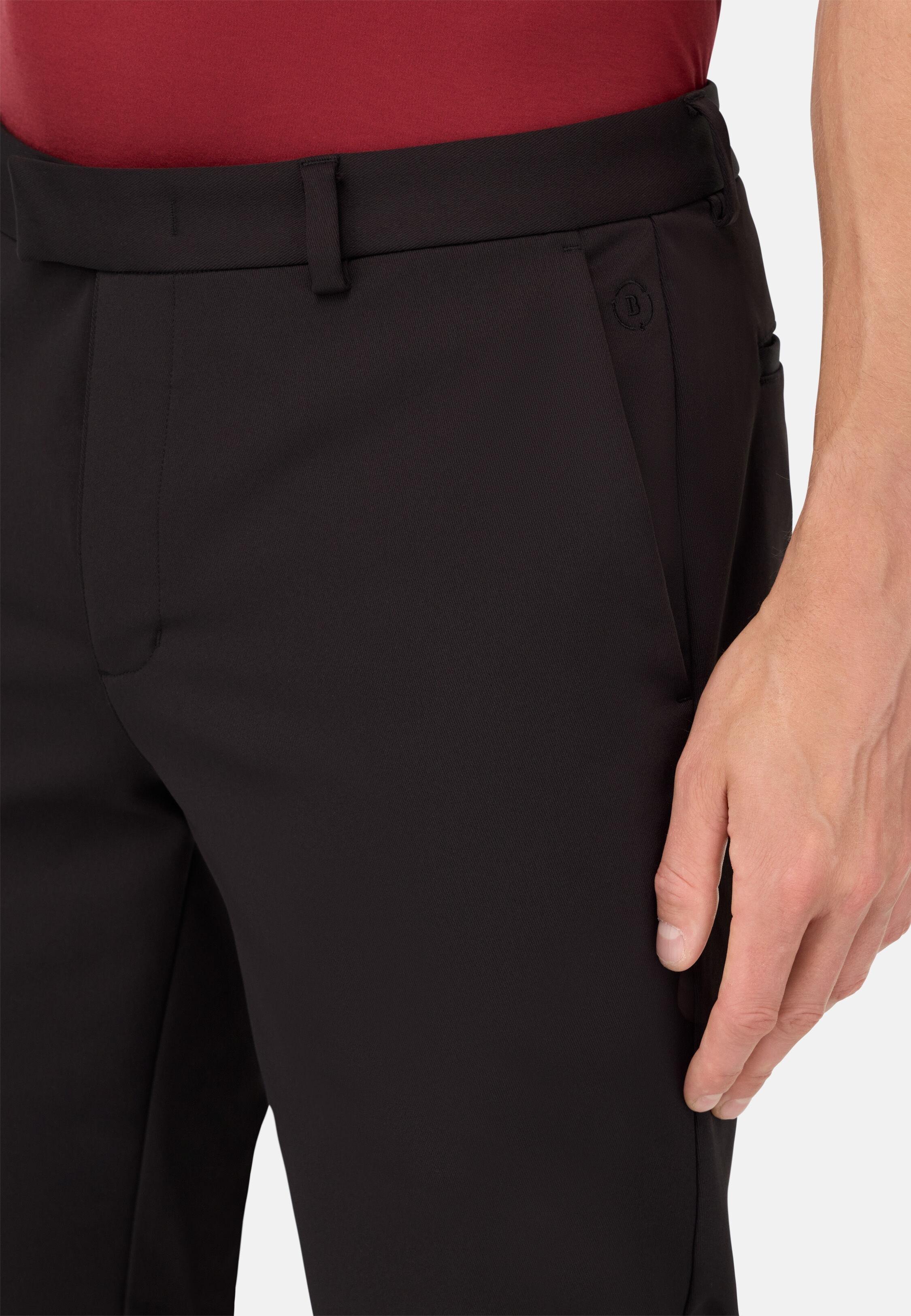 B-Tech Stretch Nylon Trousers Black, Black, large image number 3