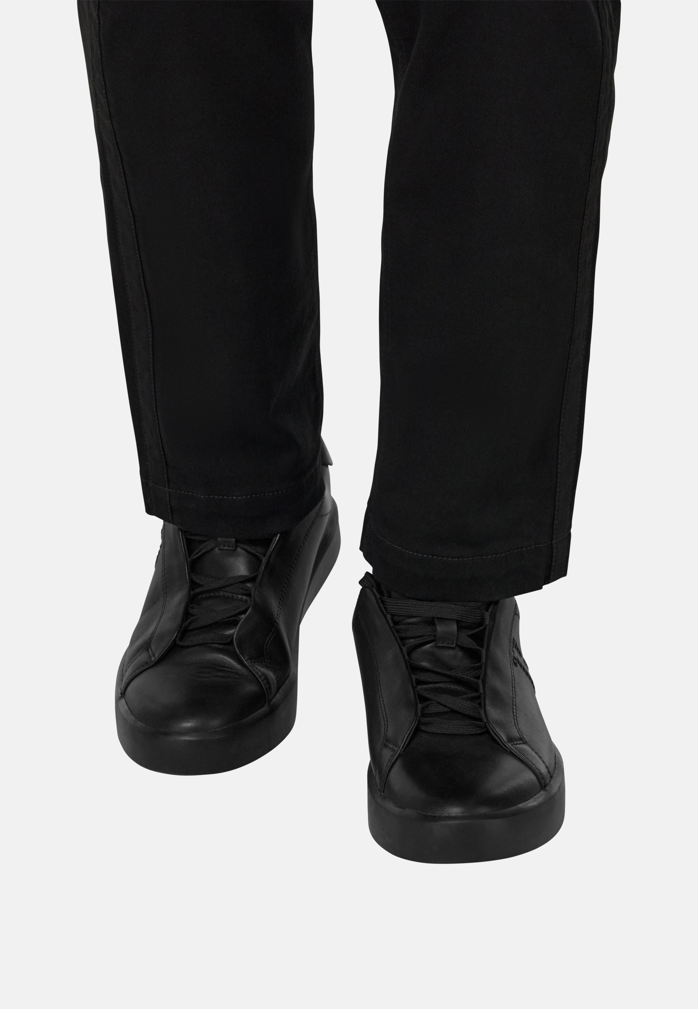 Essence Leather Trainers Black, Black, large image number 0