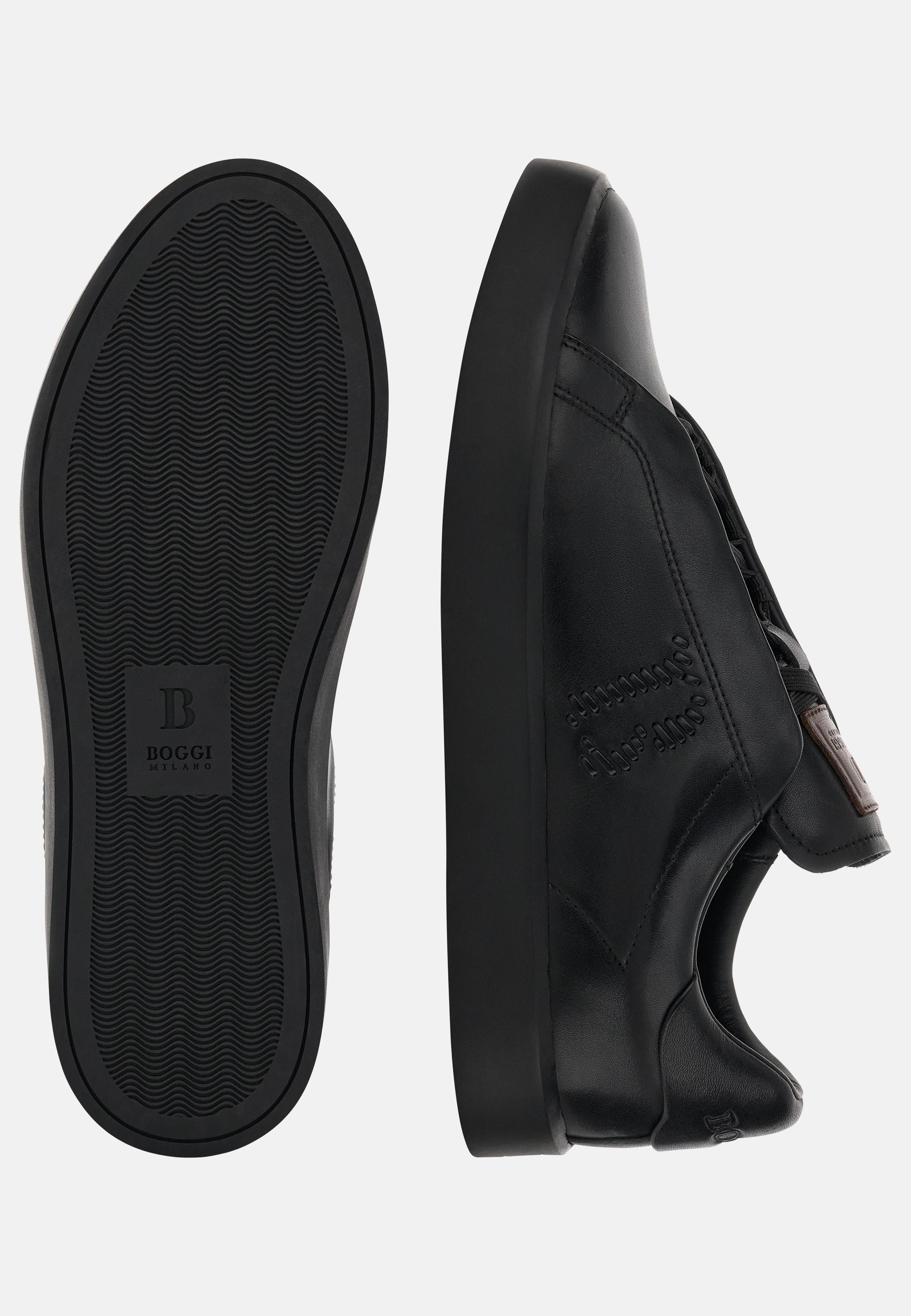 Essence Leather Trainers Black, Black, large image number 2
