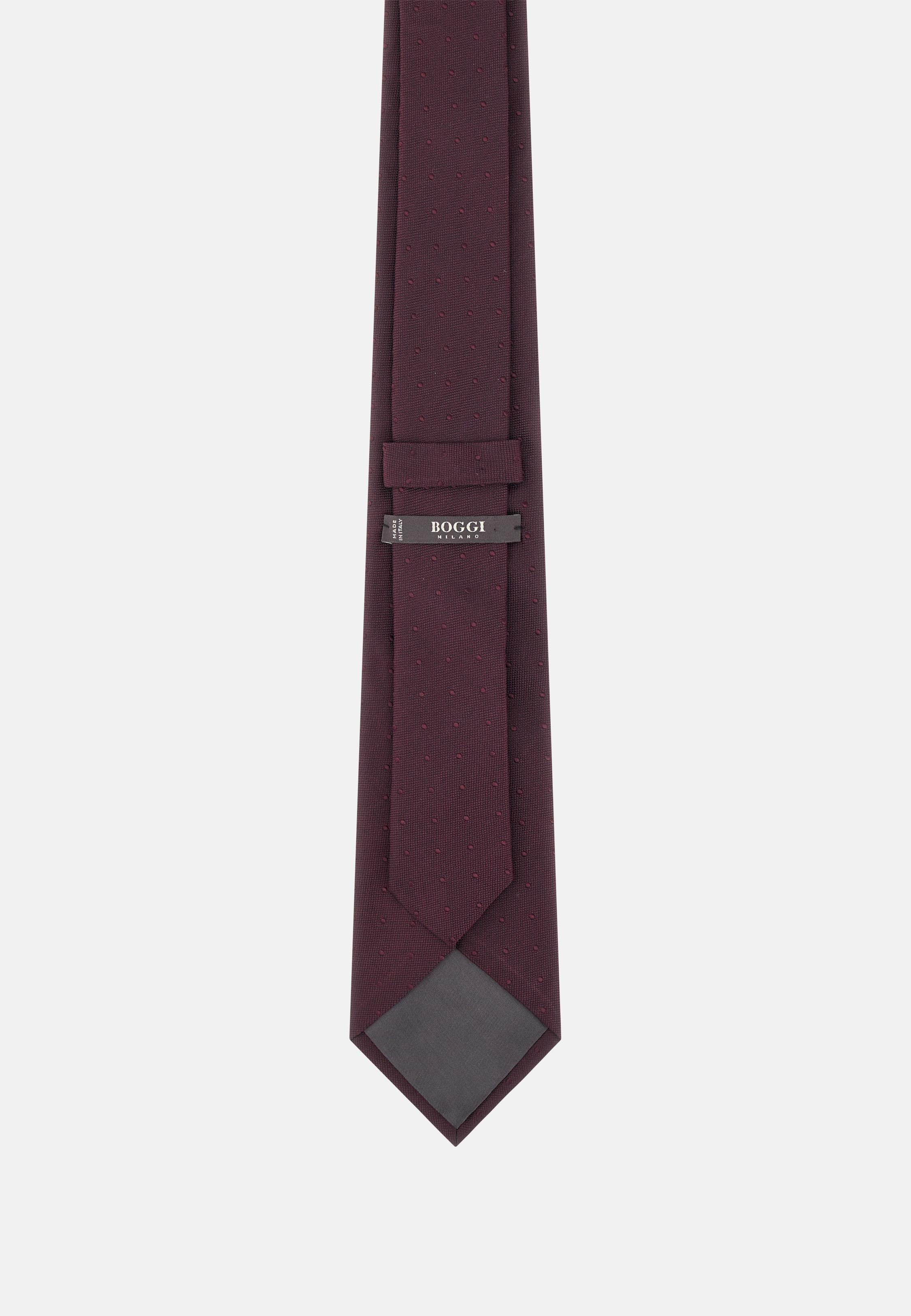 Polka Dot Silk Tie Blue, 3901_BURG, large image number 1