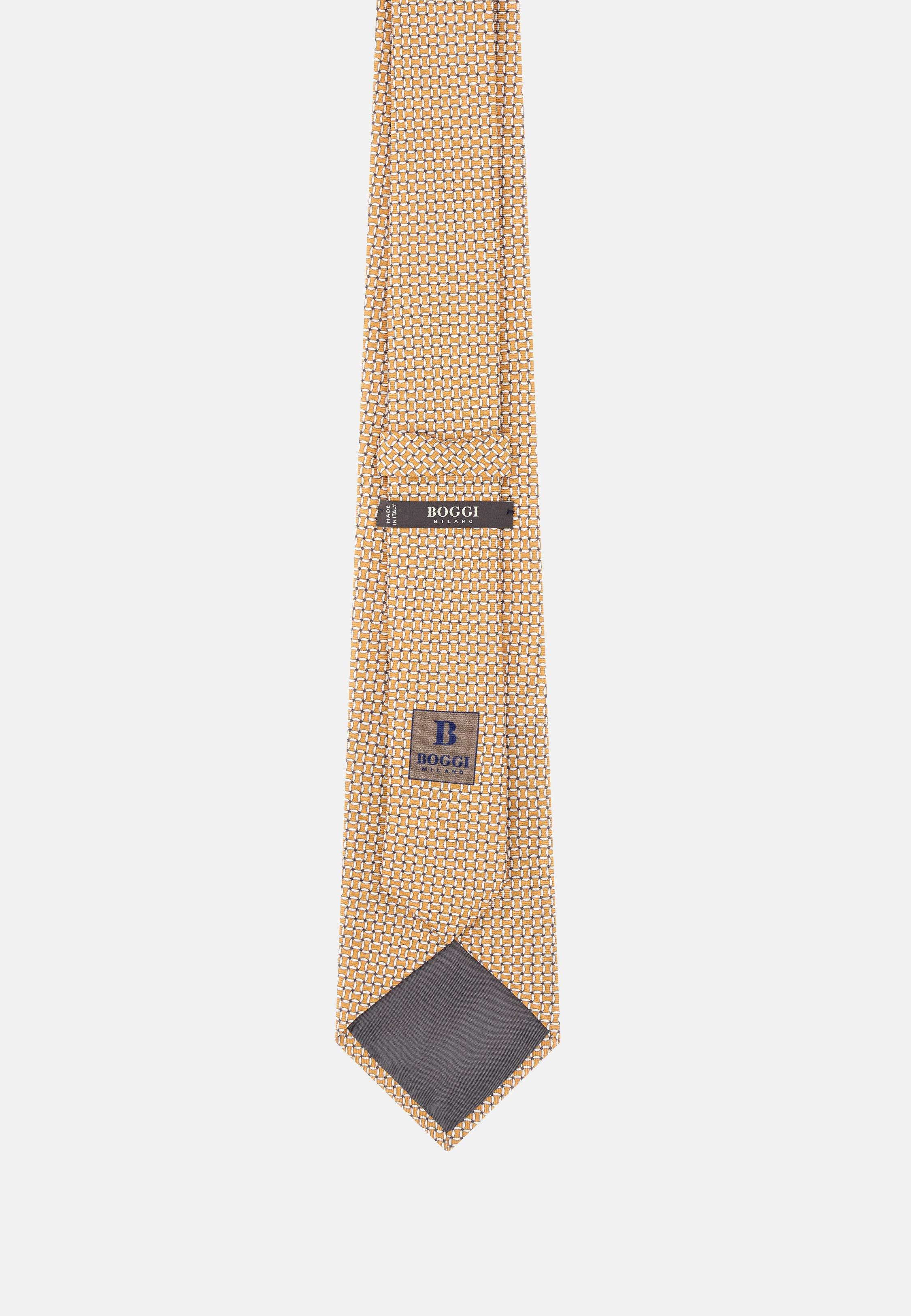 Patterned Silk Tie Red, 3901_ORAN, large image number 1