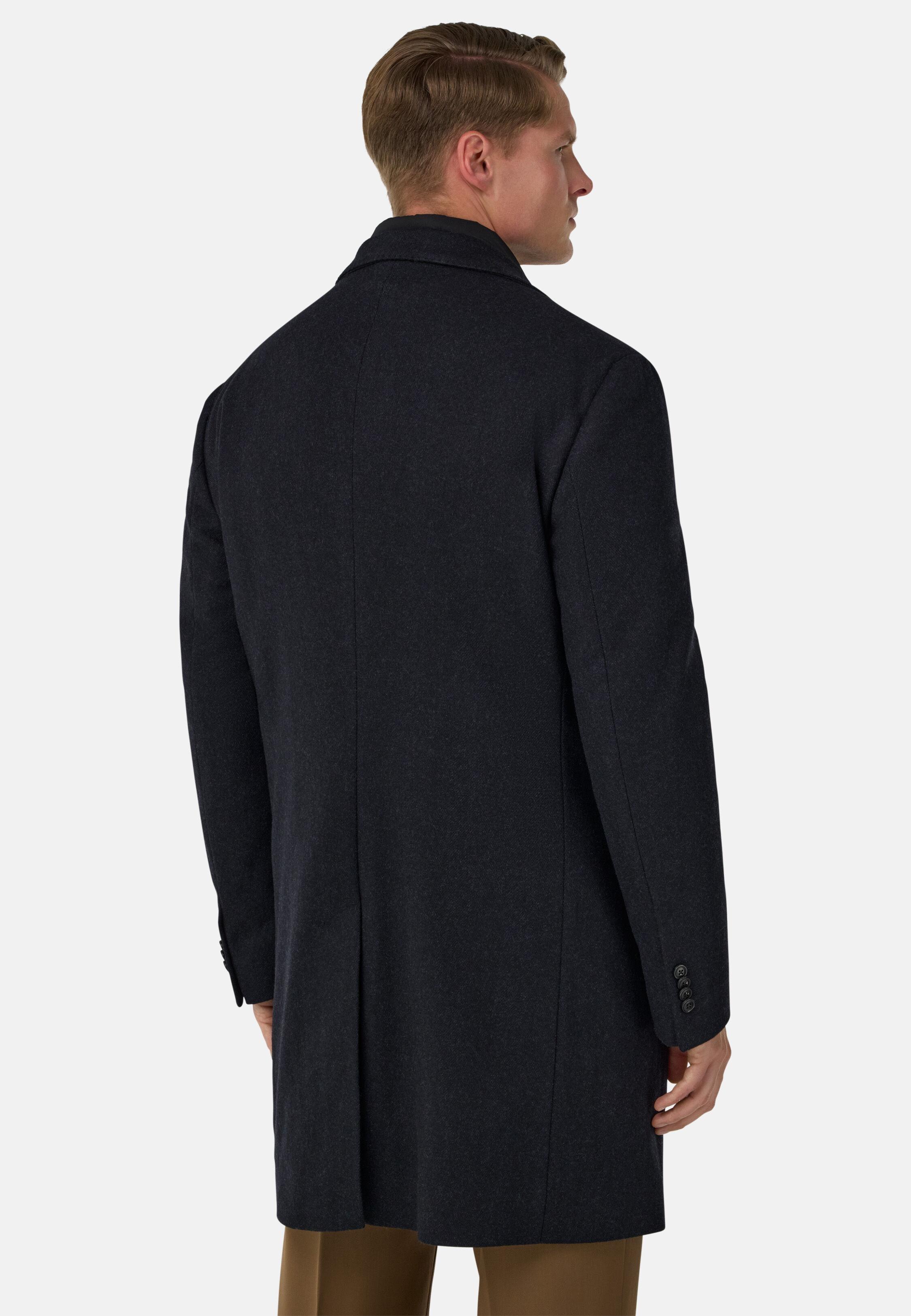 Wool Coat With Gilet Blue, 3901_NAVY, medium