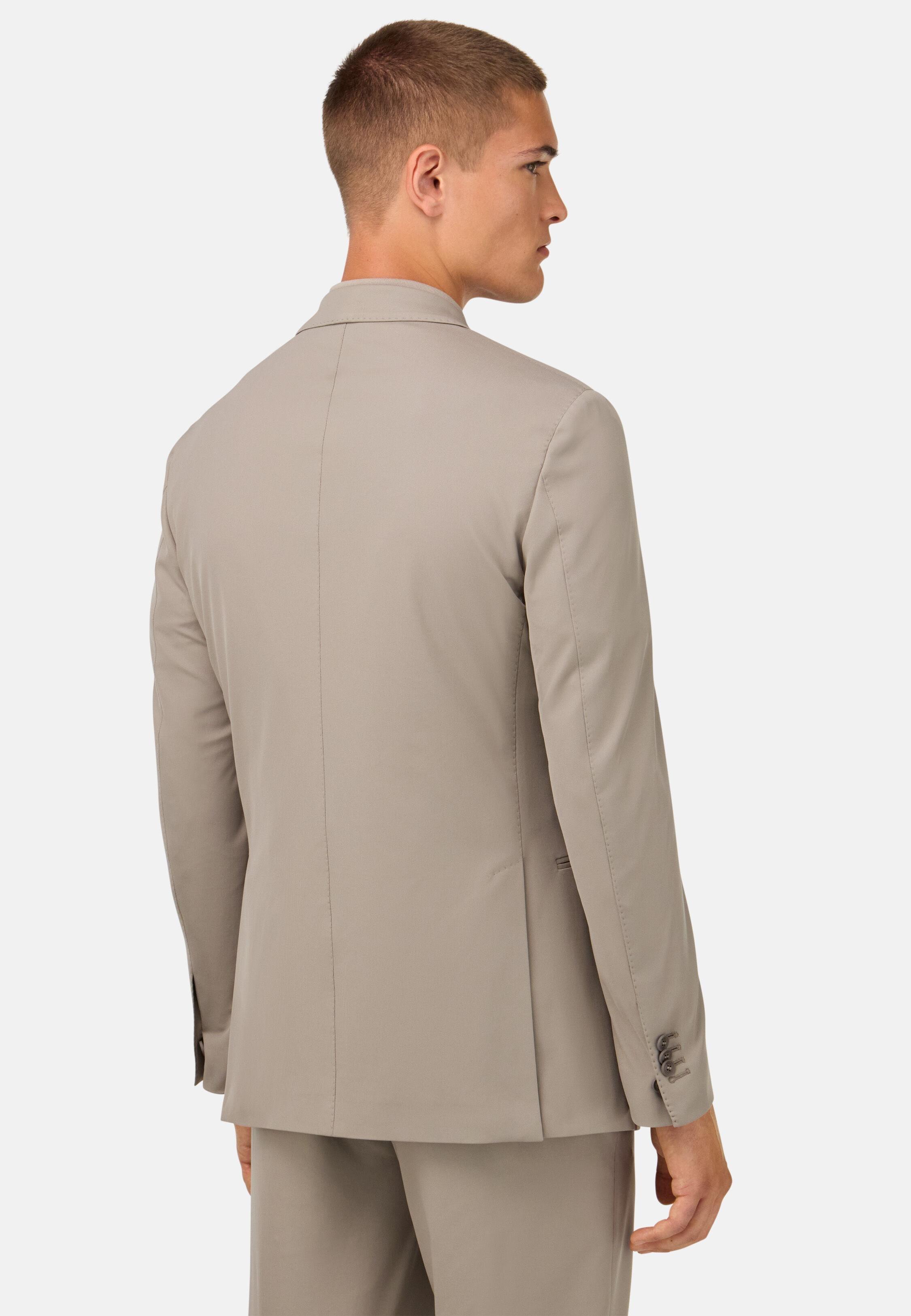 B-Tech Stretch Nylon Jacket Brown, Taupe, medium