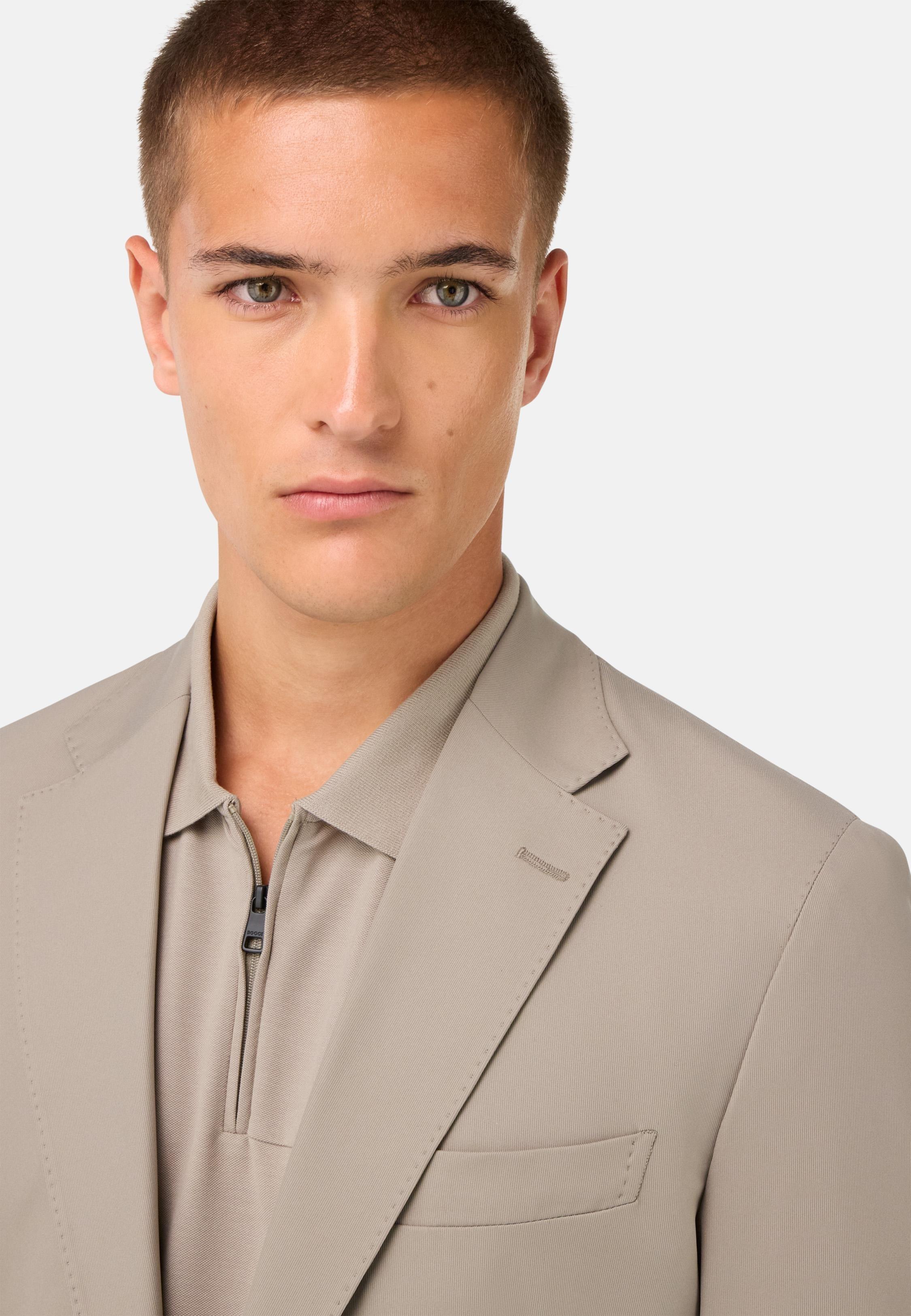 B-Tech Stretch Nylon Jacket Brown, , large image number 2
