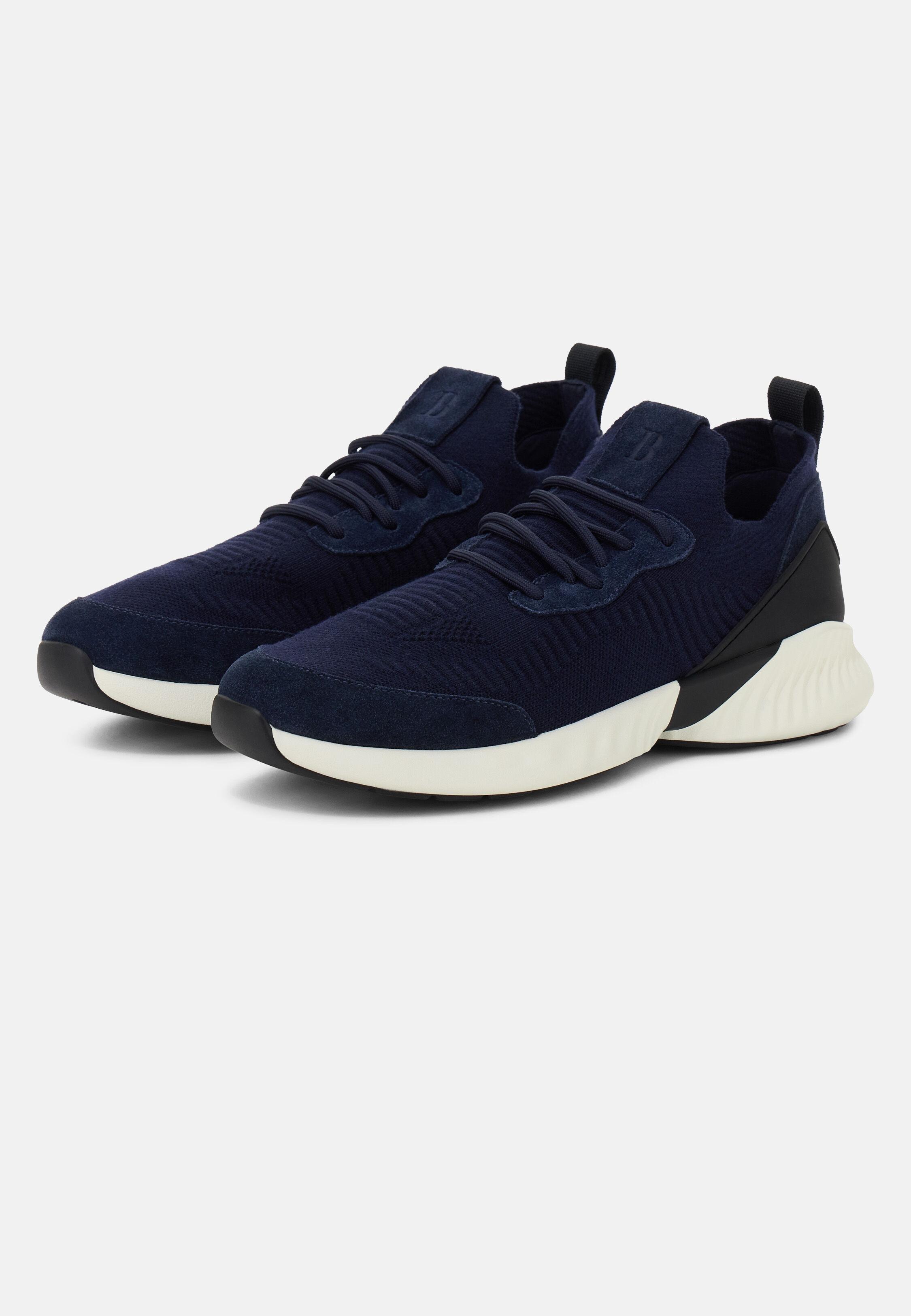 Willow Wool Blend Trainers Blue, Navy blue, medium