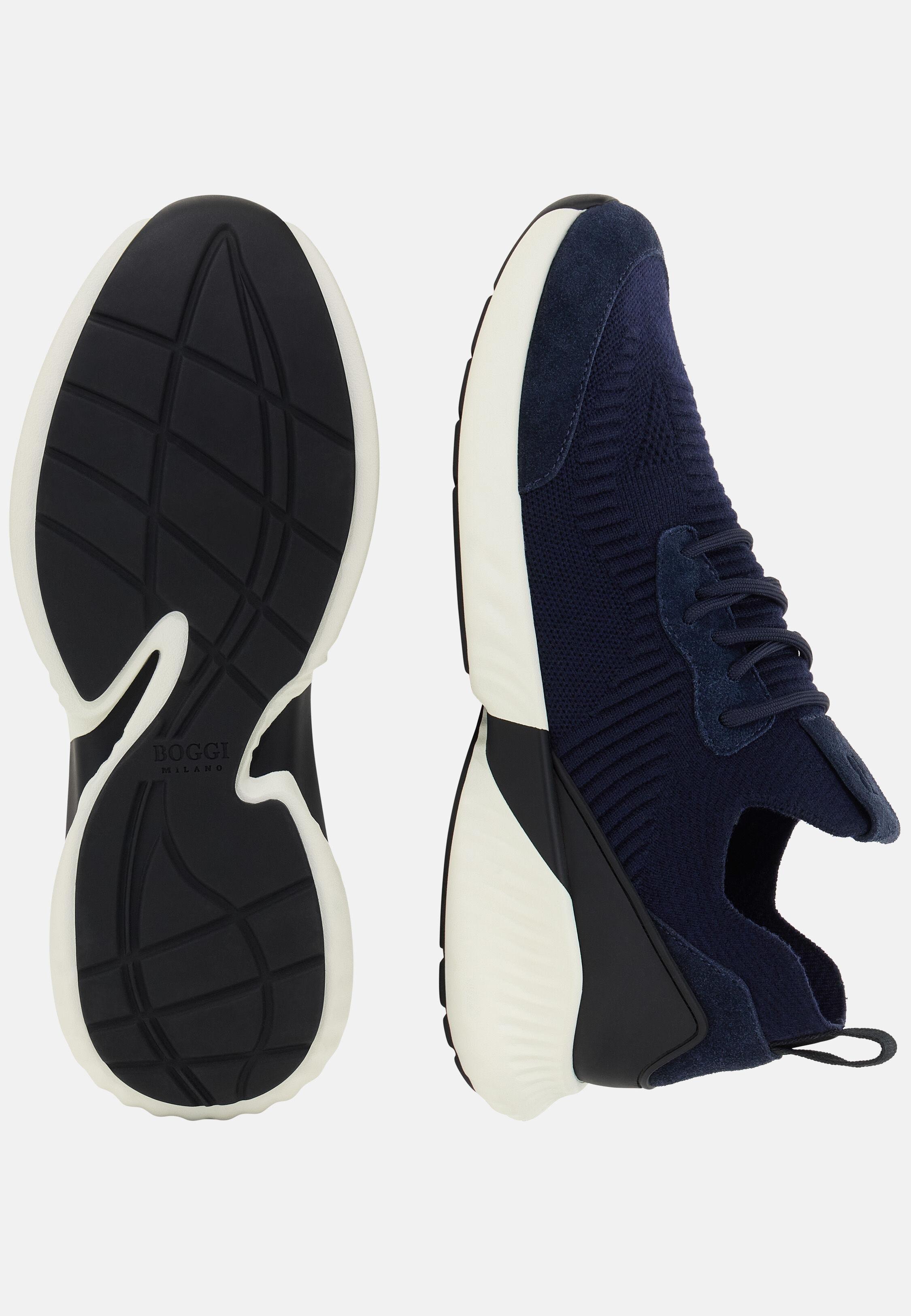 Willow Wool Blend Trainers Blue, Navy blue, large image number 3