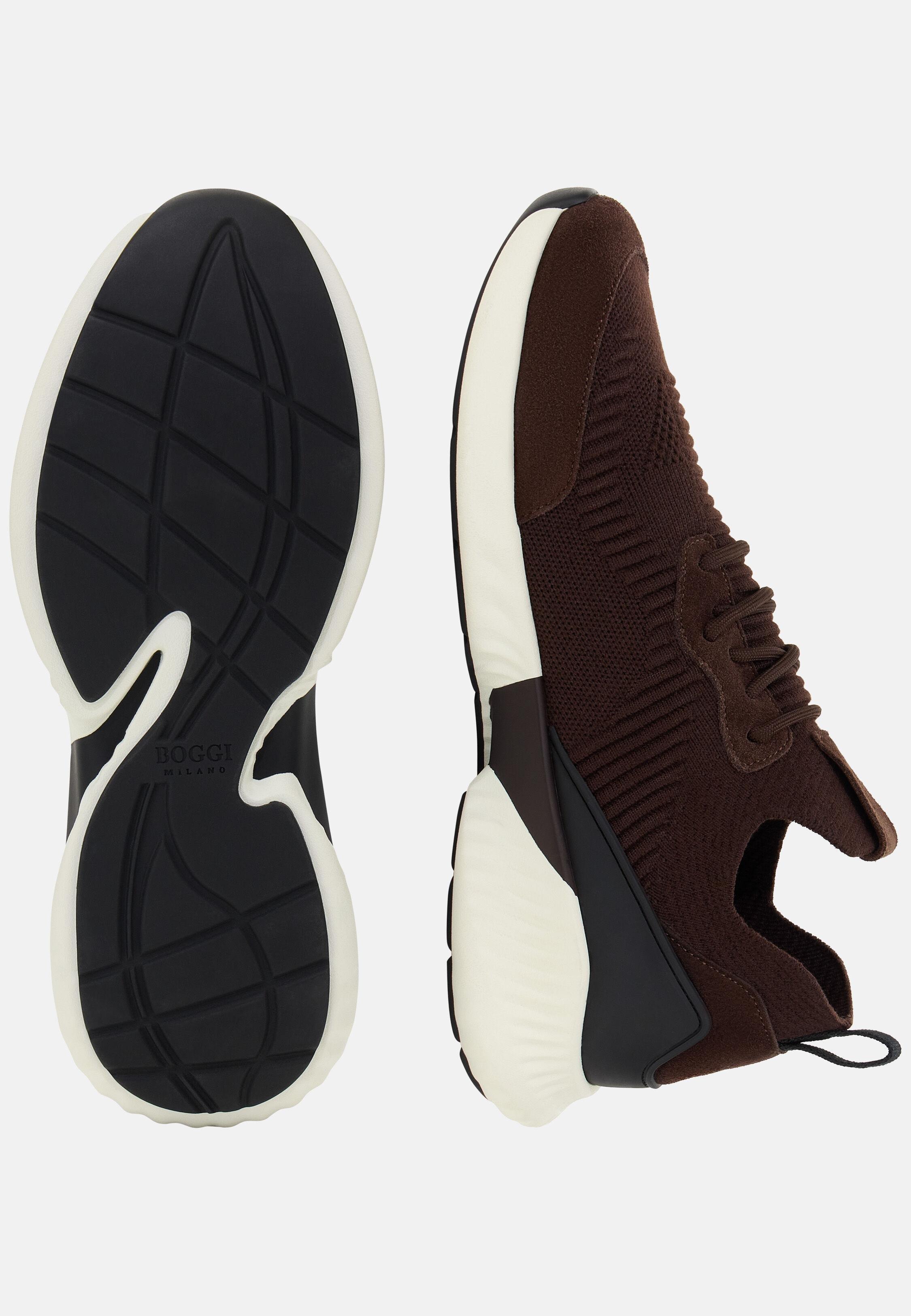 Willow Wool Blend Trainers Brown, 3901_DKBR, medium
