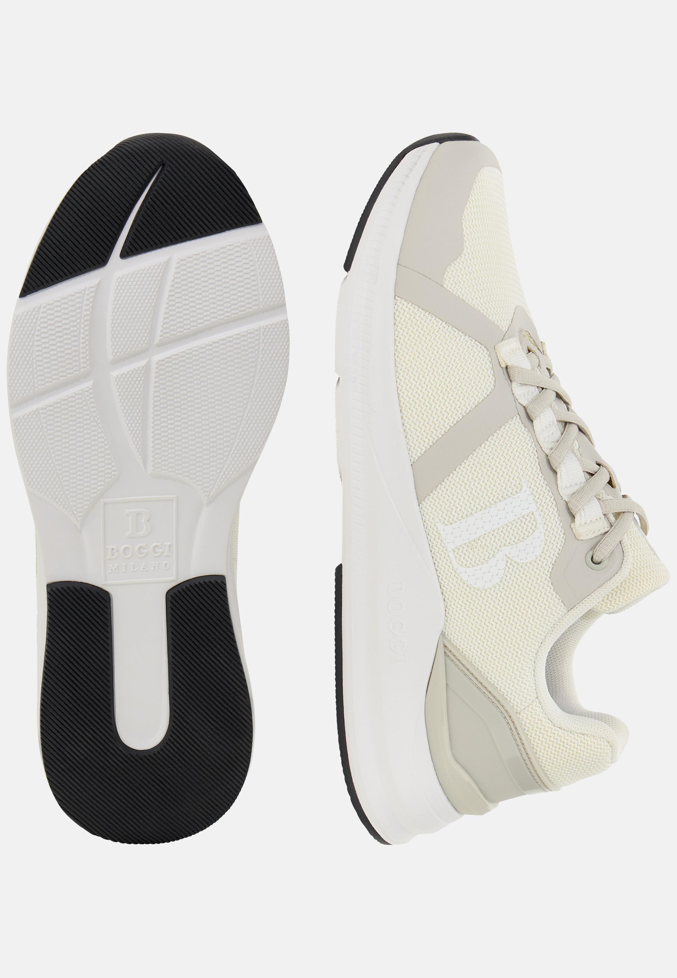 Thunder Trainers in Technical Fabric White, Ice, medium