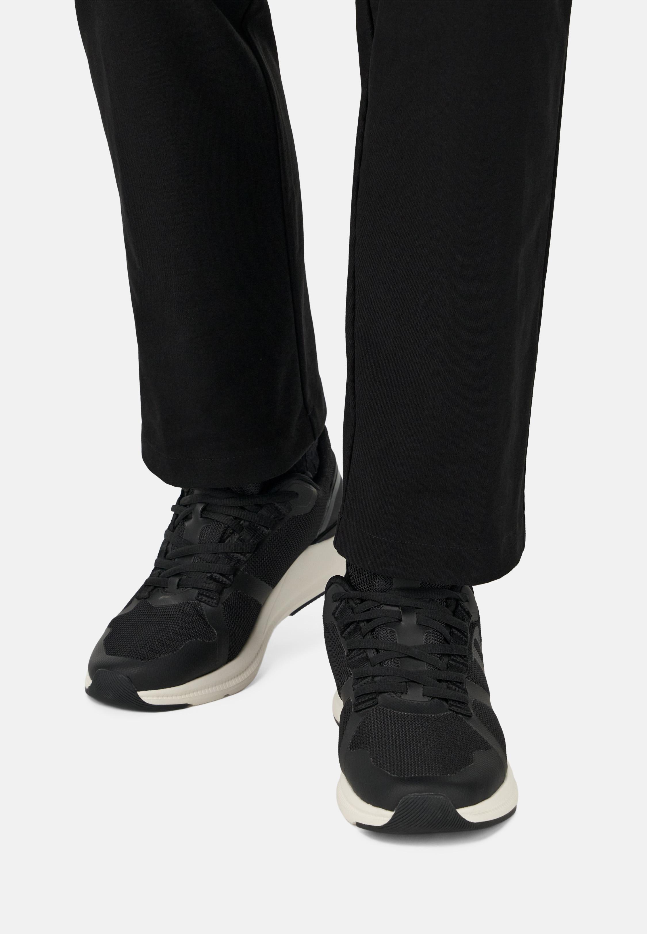 Thunder Trainers in Technical Fabric Black, Black, medium