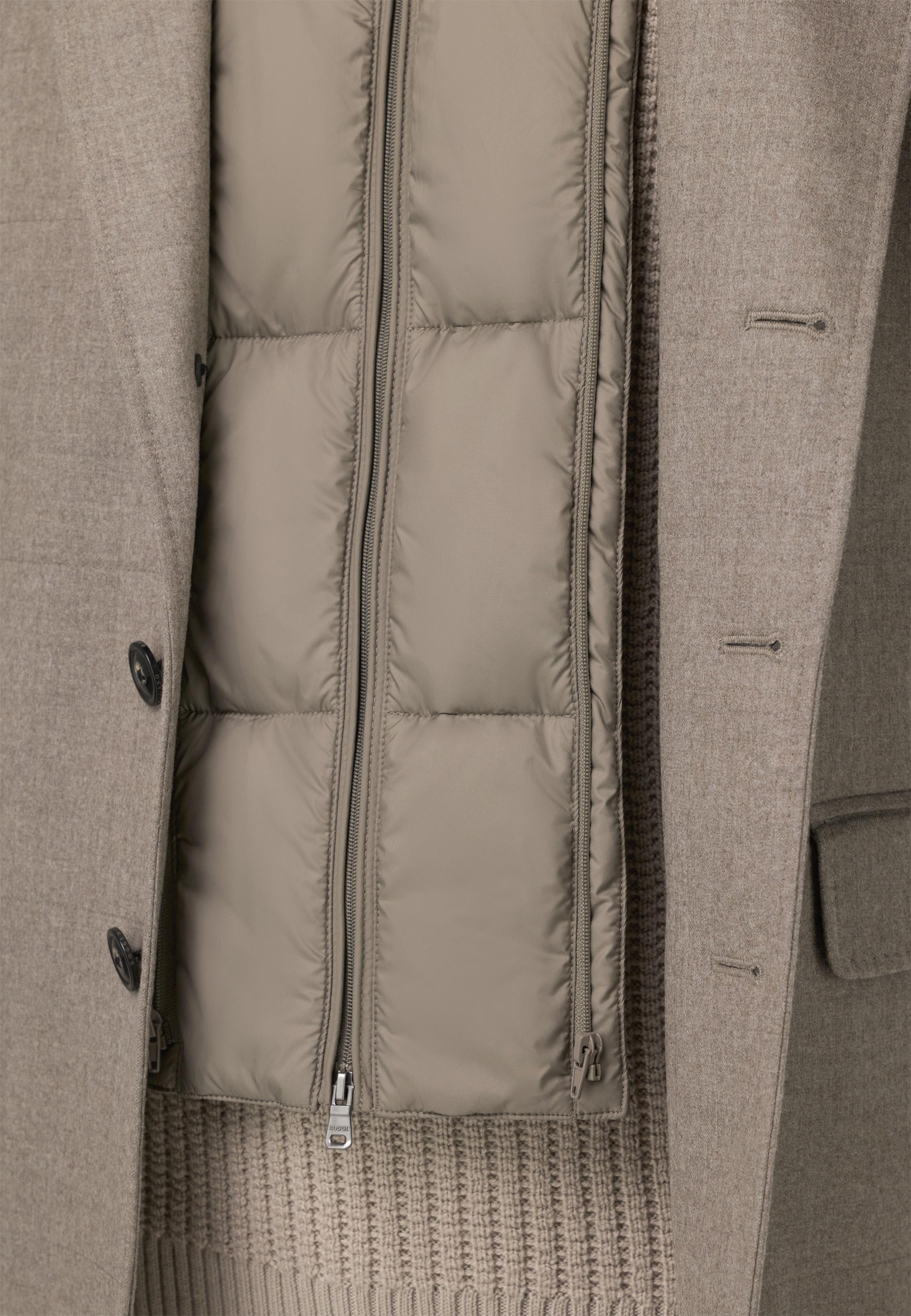 Wool Jacket with Removable Gilet Beige, Sand, medium