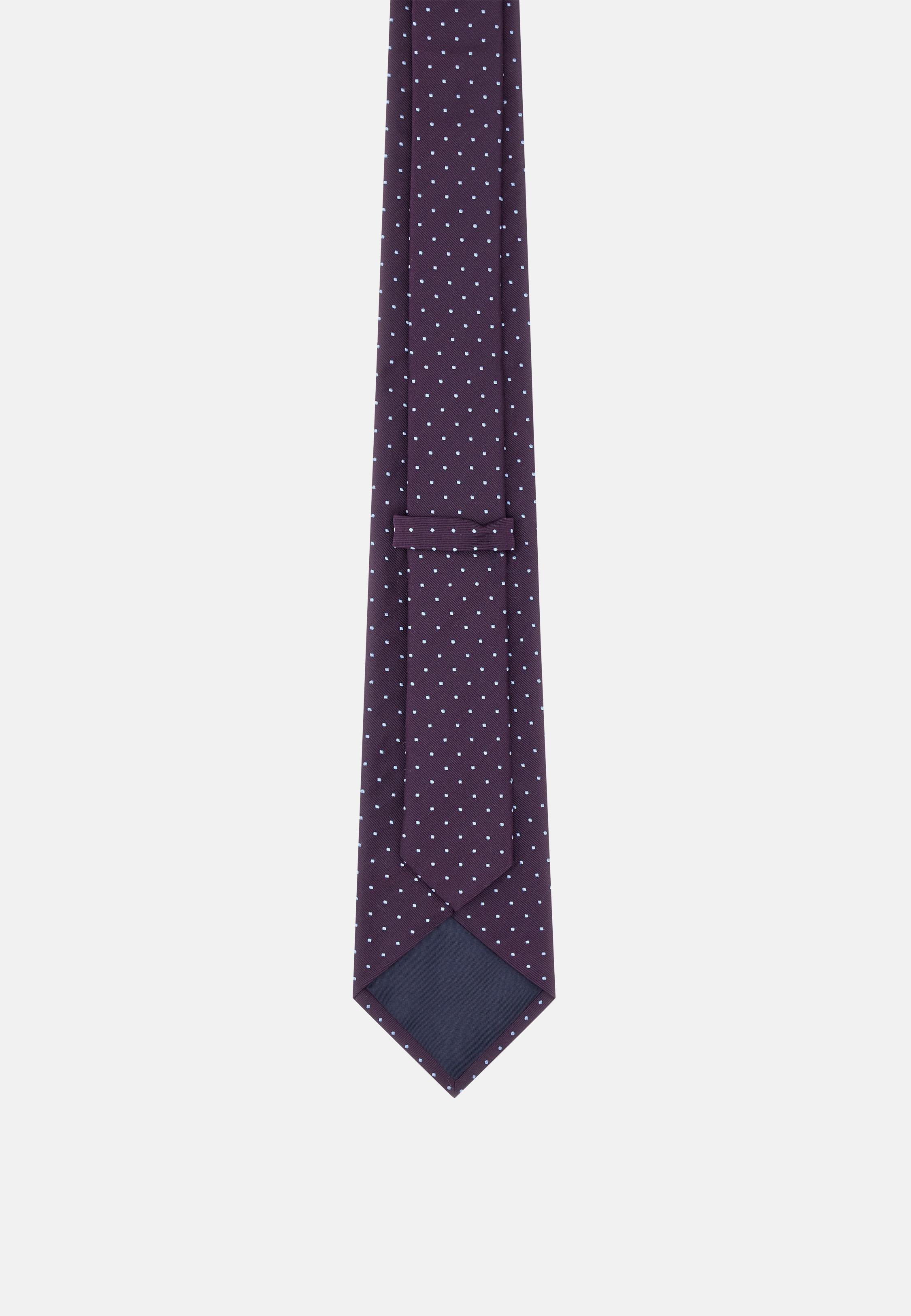 Polka Dot Silk Tie 0, 3901_PURP, large image number 1
