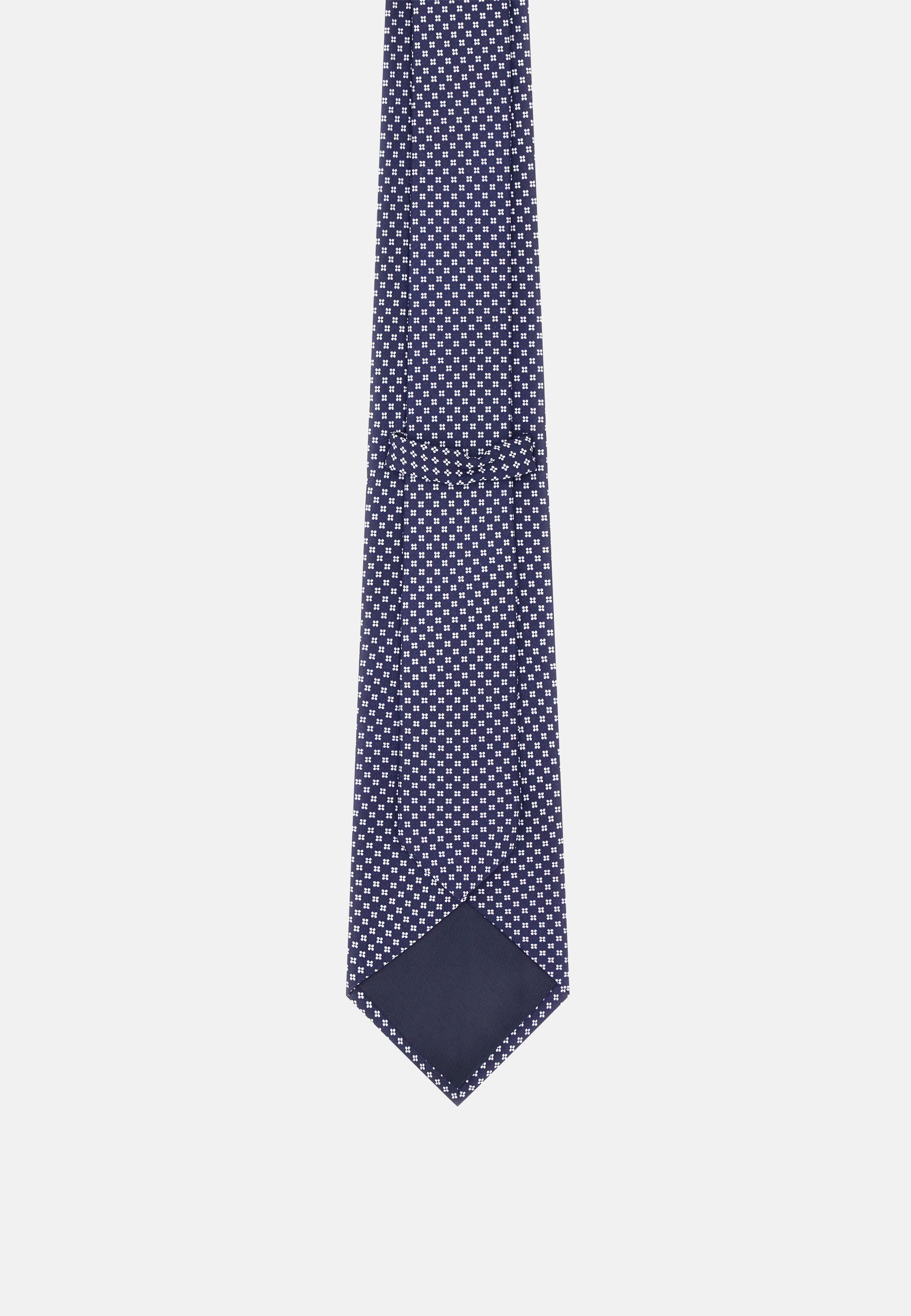 Floral Silk Tie Blue, Navy blue, large image number 1