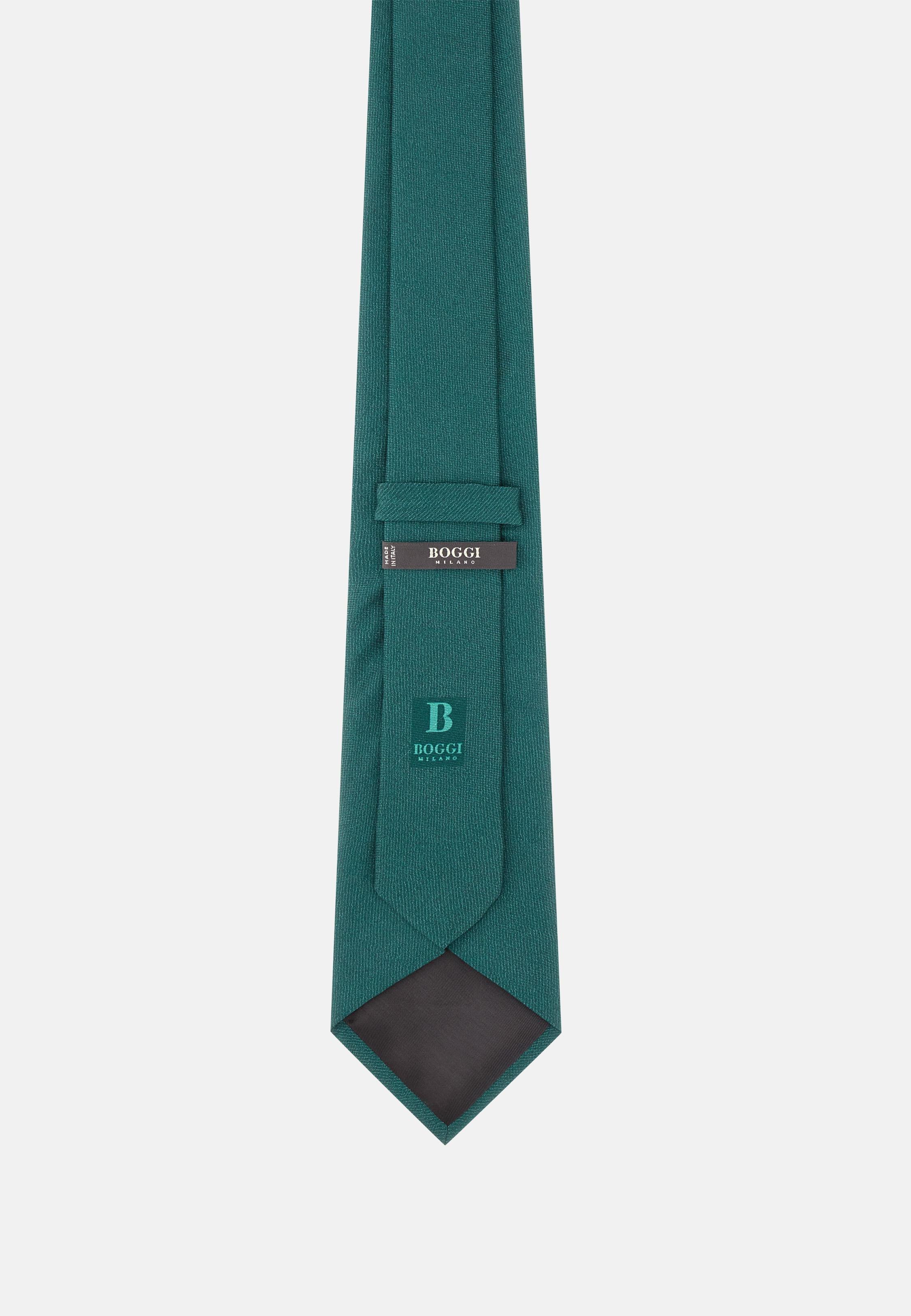 Floral Silk Tie Blue, Green, large image number 1