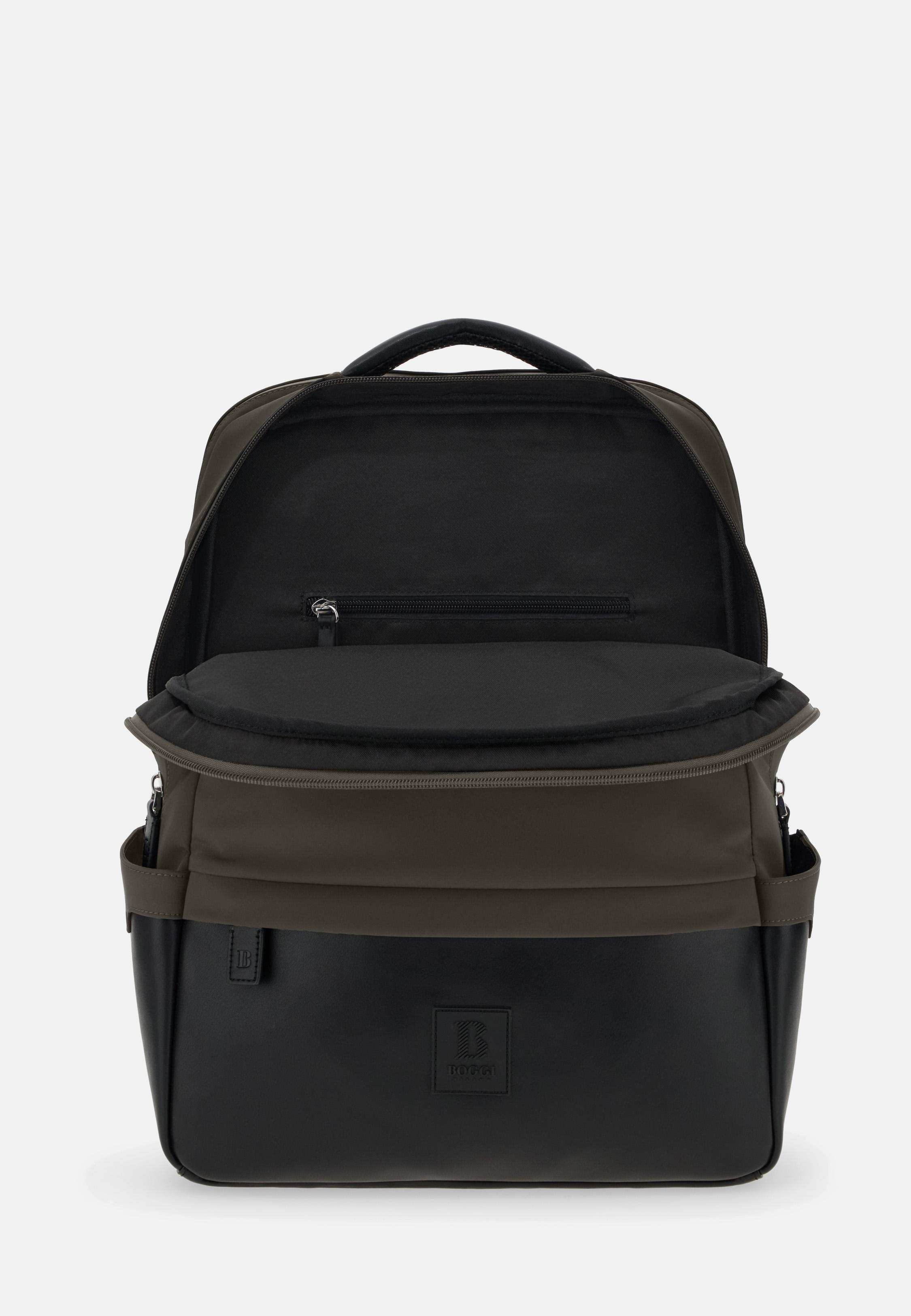 Backpack in Technical Fabric Brown, Mud, large image number 1