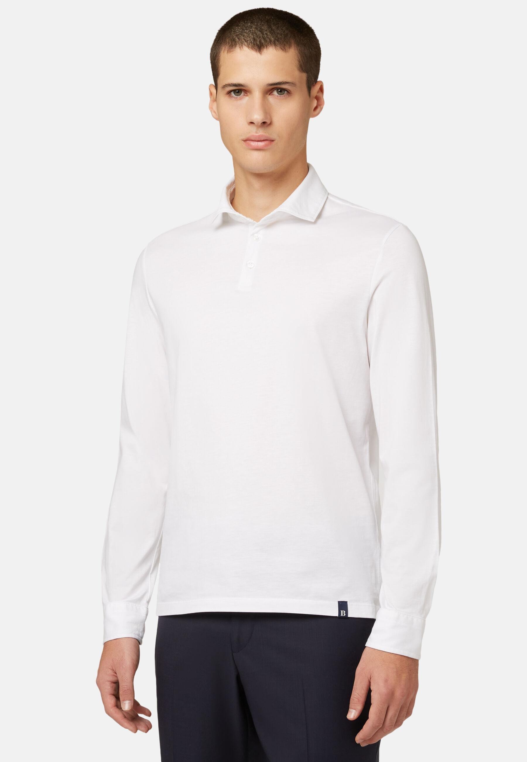 Ls Pima Cotton Polo White, White, medium