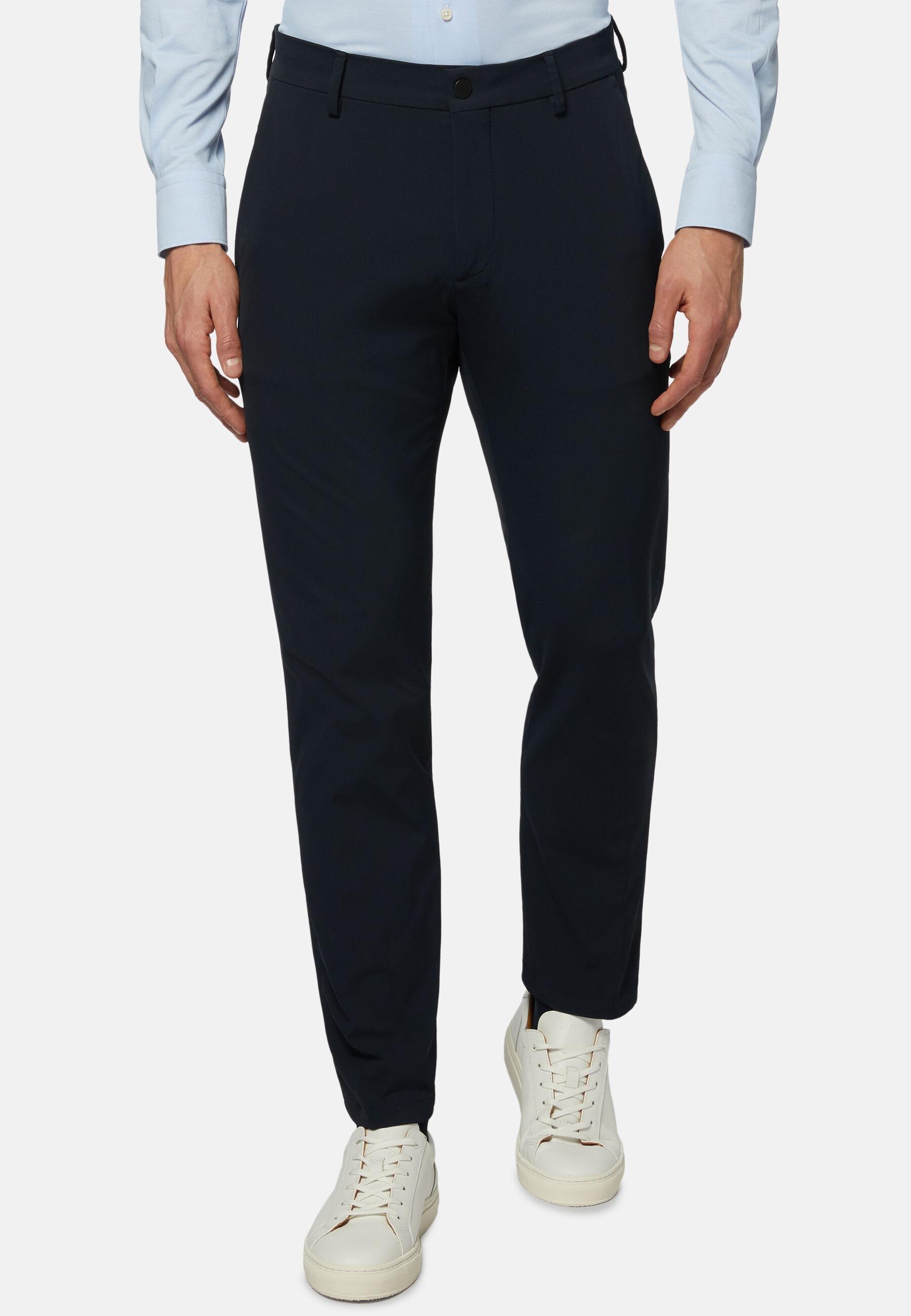 بنطال نايلون مطاطي أداء بي تك كحلي, Navy blue, large