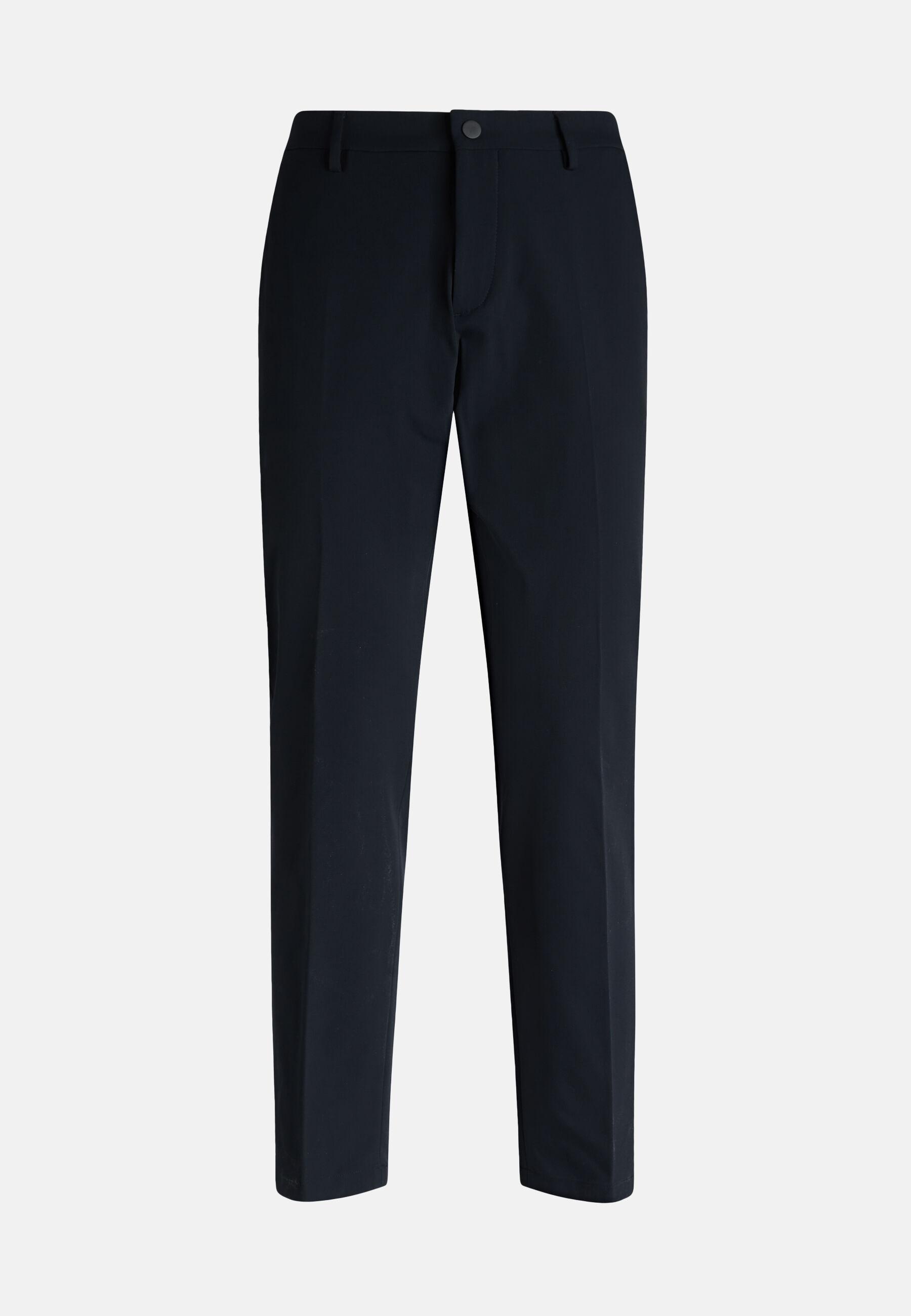 Trousers in Performance Stretch Nylon B-Tech, Navy Blue, Navy blue, large image number 1