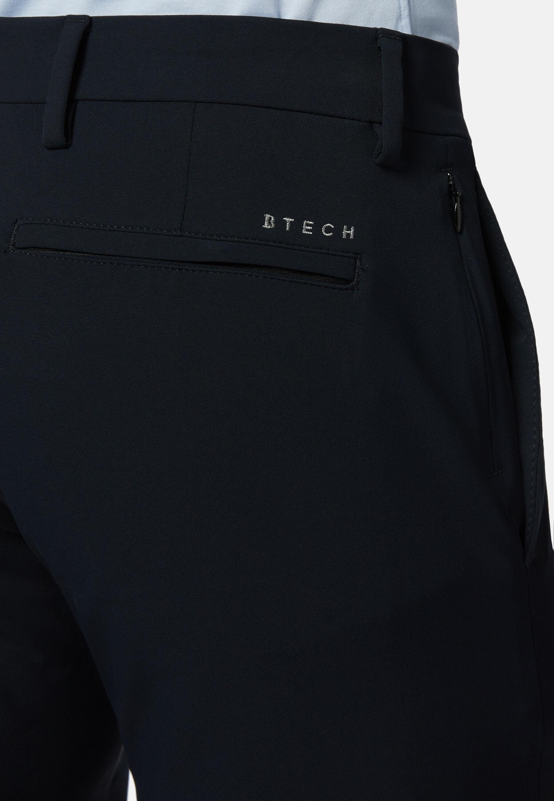 بنطال نايلون مطاطي أداء بي تك كحلي, Navy blue, large image number 3