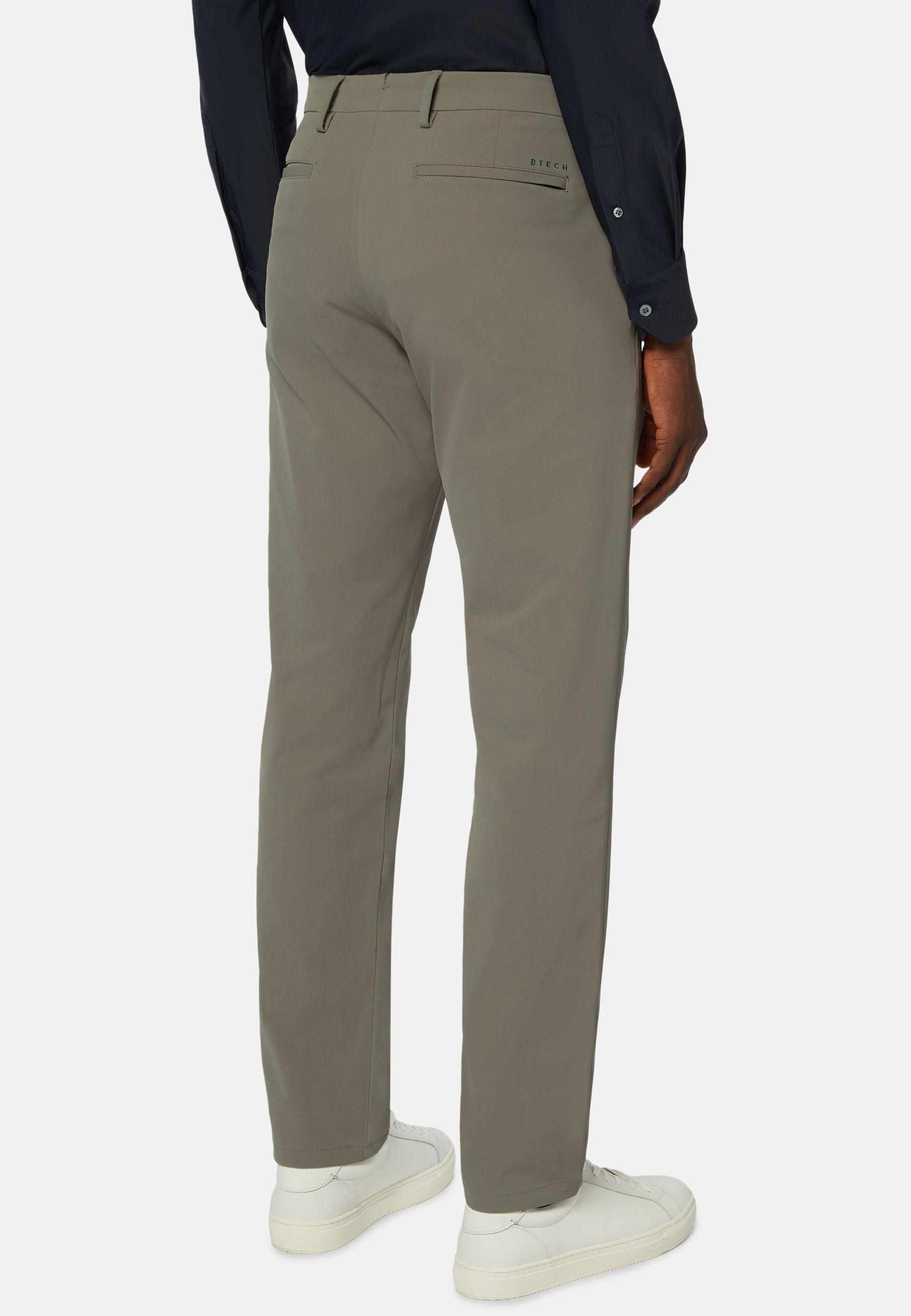 Trousers in Performance Stretch Nylon B-Tech, Taupe, Taupe, large image number 3