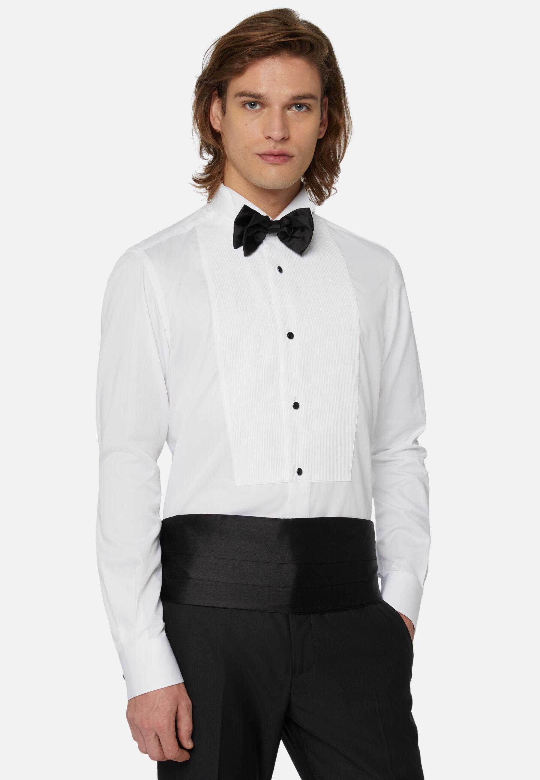 Slim Fit Shirt In Cotton White, White, large image number 0