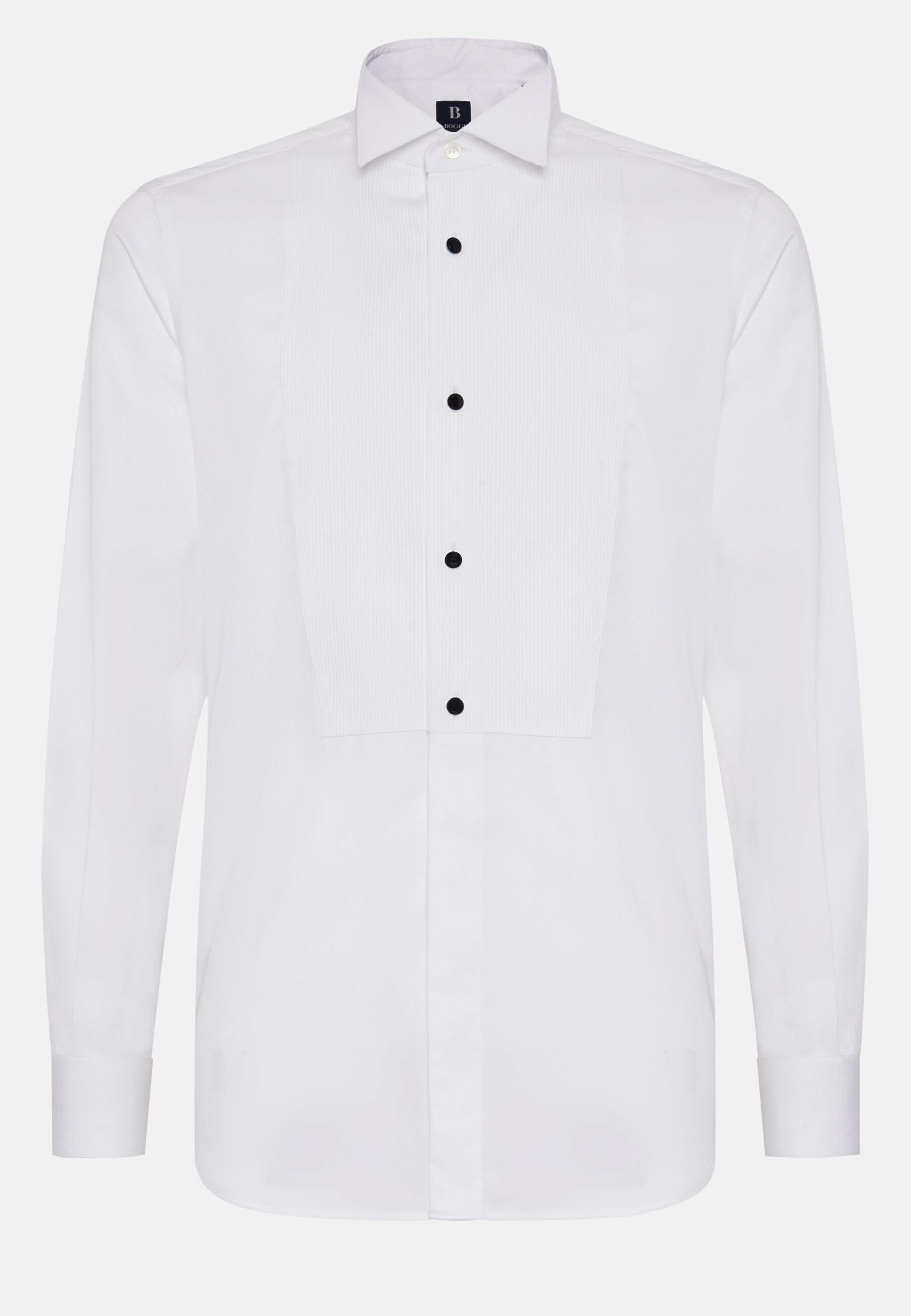 Slim Fit Shirt In Cotton White, White, large image number 4