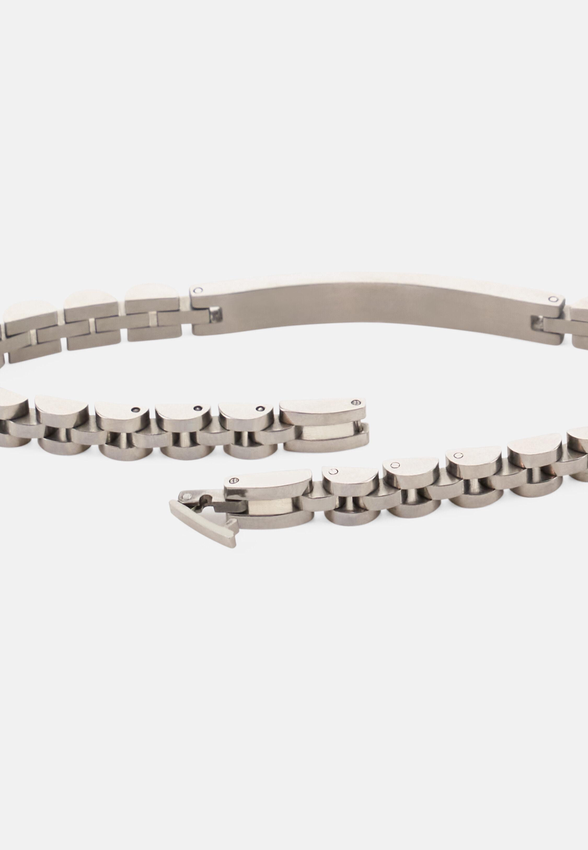 Steel Chain Bracelet Silver, 3901_SLVR, large image number 1