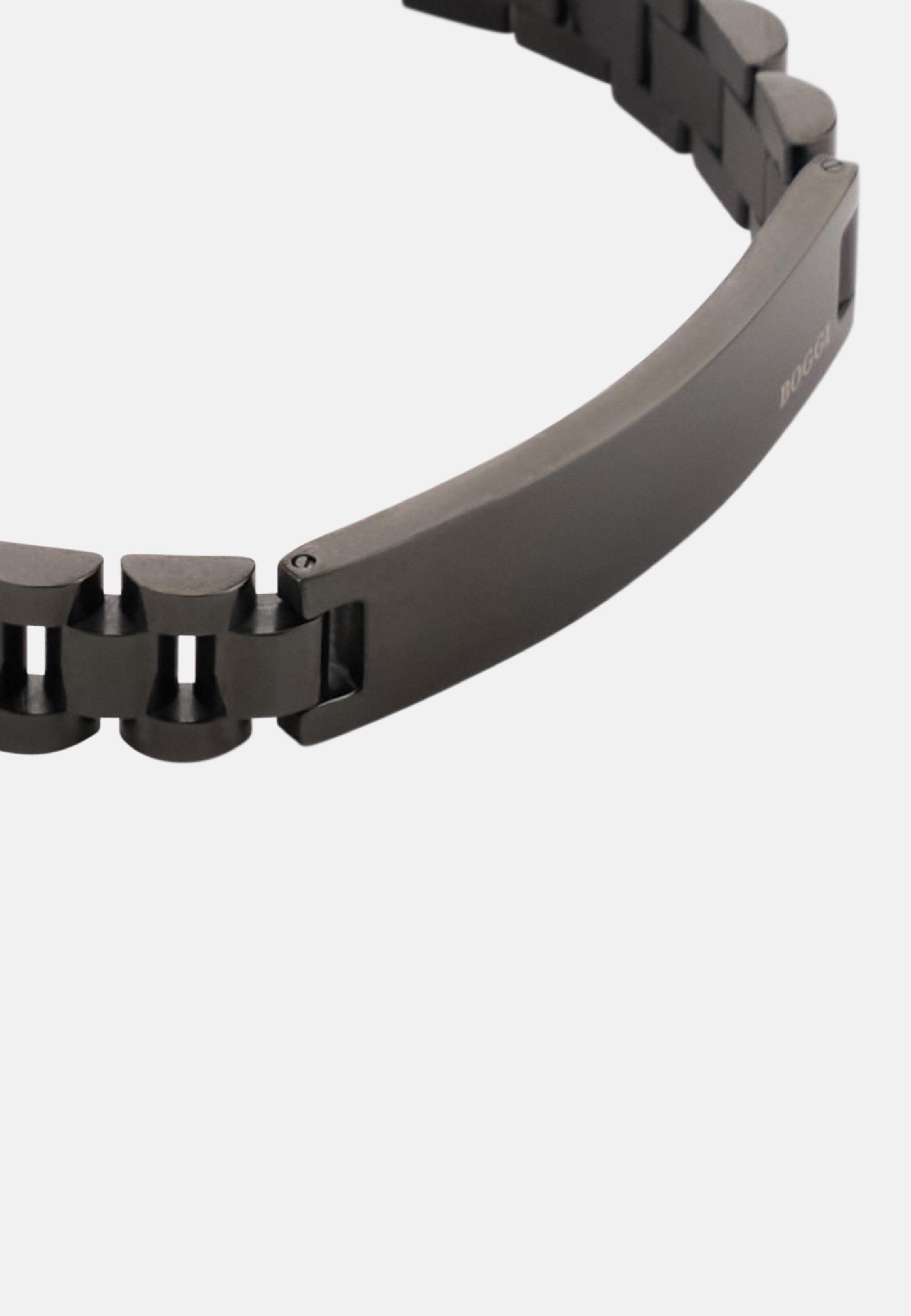 Steel Chain Bracelet Black, 3901_BLAC, medium