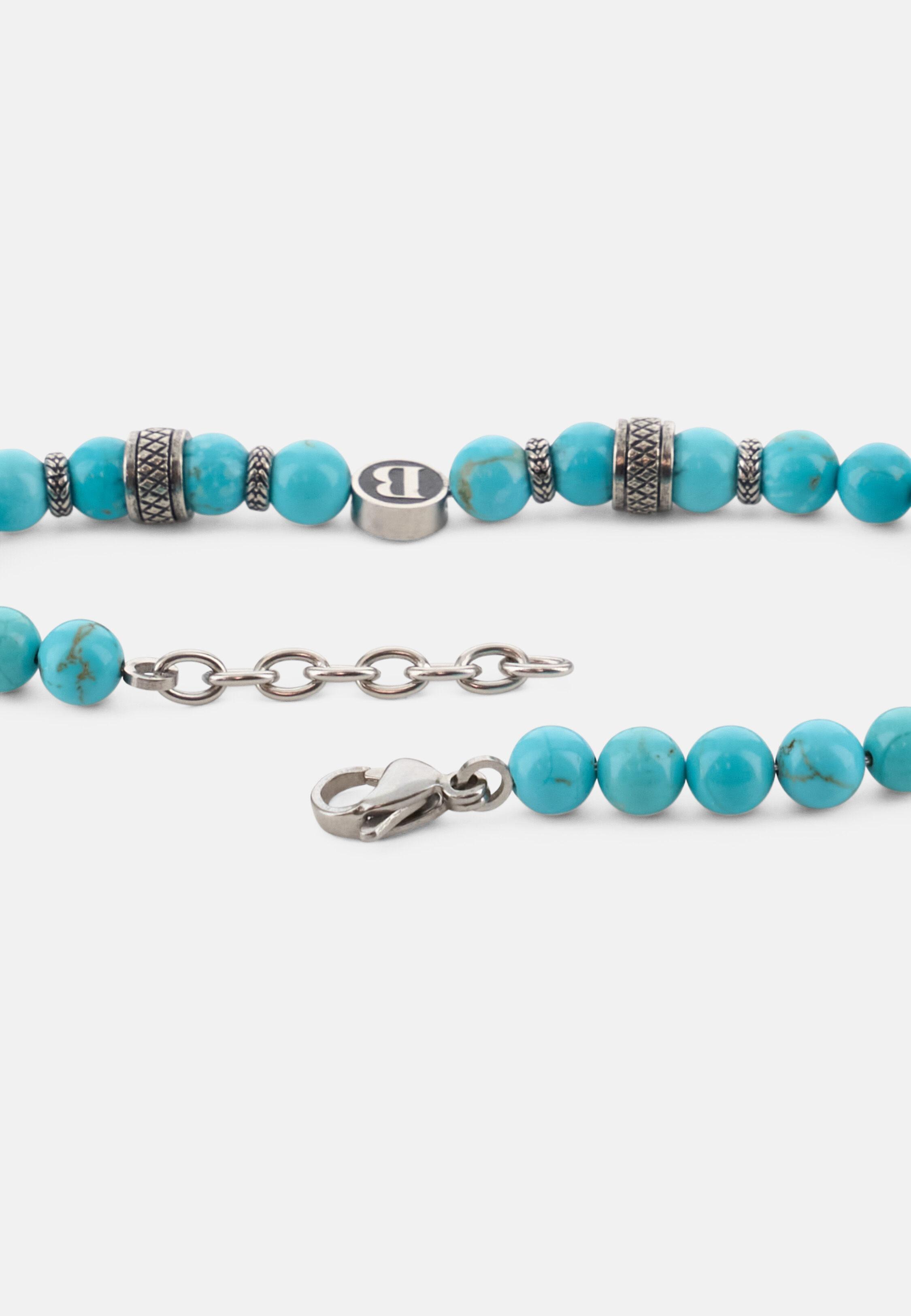 Steel Bracelet With Sodalite Beads Blue, 3901_LTBL, large image number 1