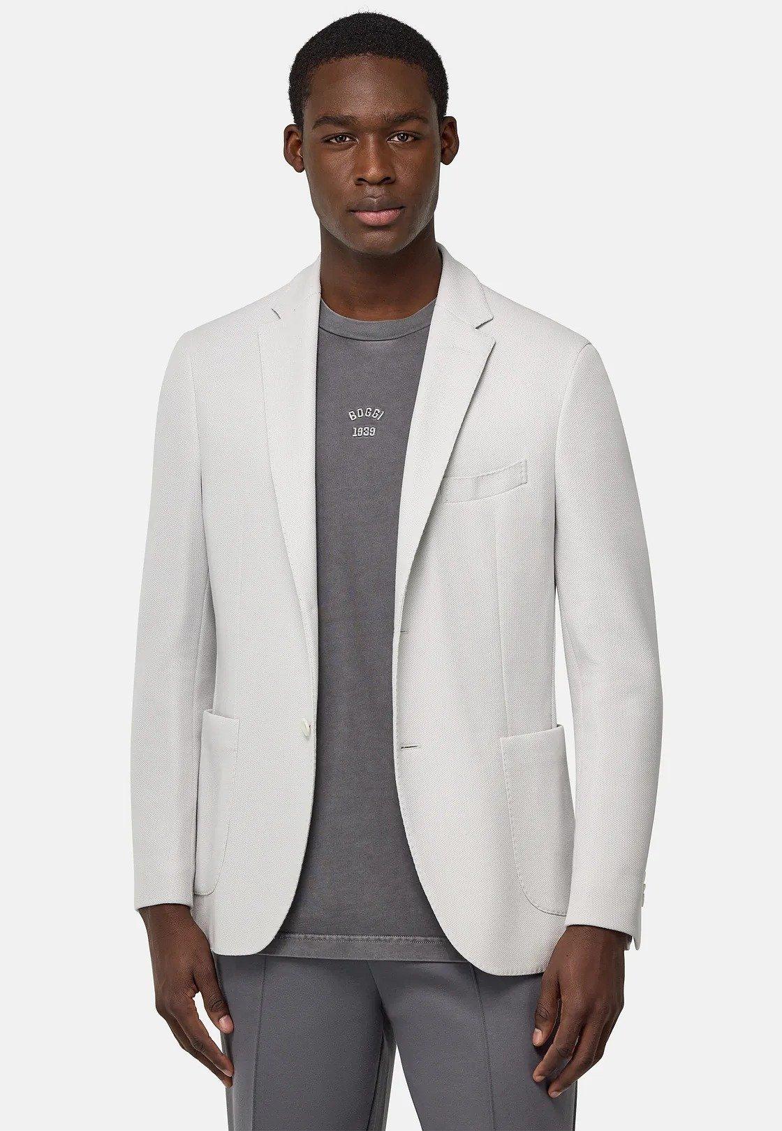 Grey Tailored Blazer Jacket, , large image number 2