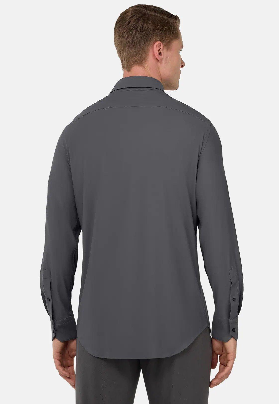 Slim Fit Stretch Nylon Shirt Grey, , large image number 4