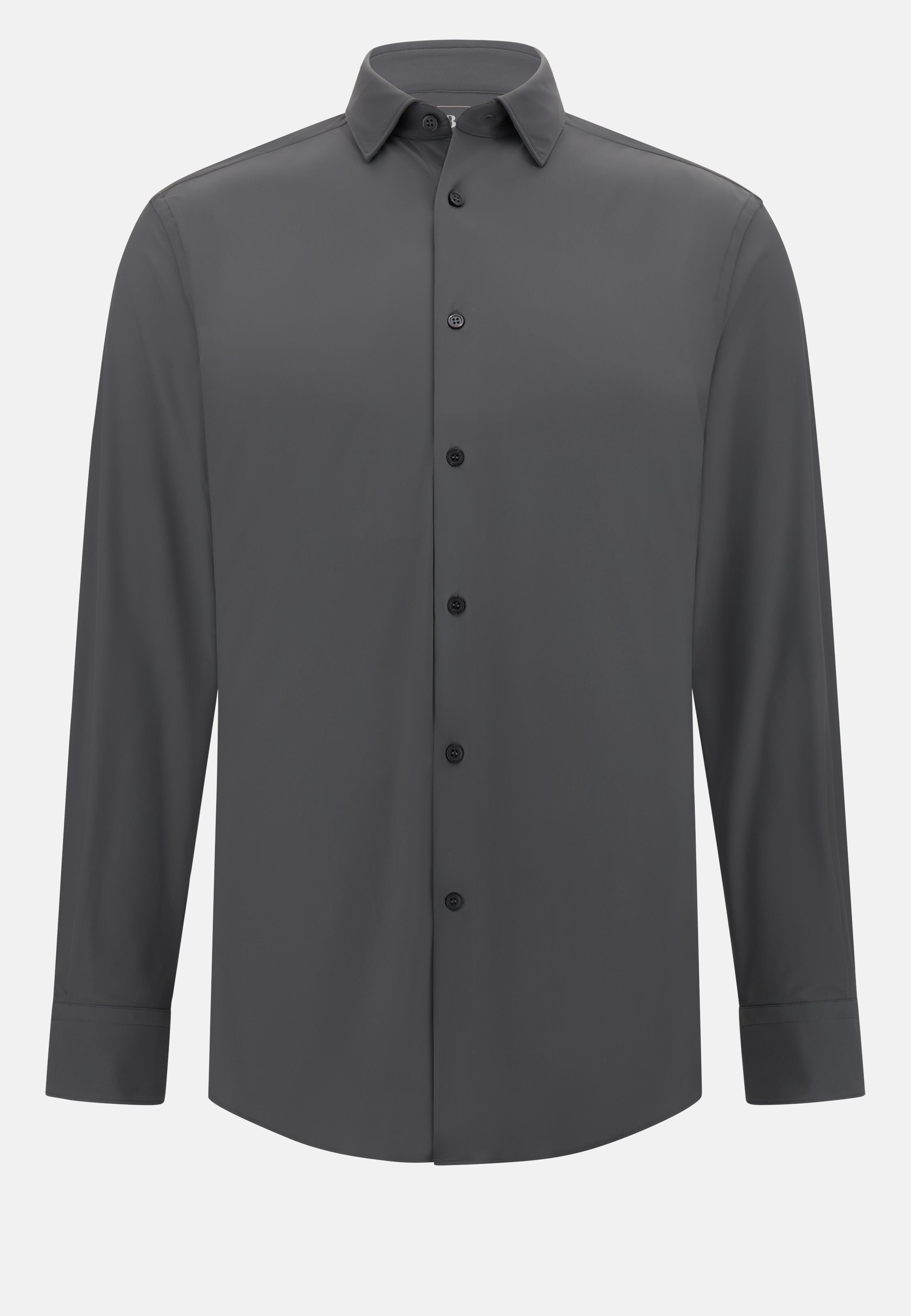 Slim Fit Stretch Nylon Shirt Grey, , large image number 9