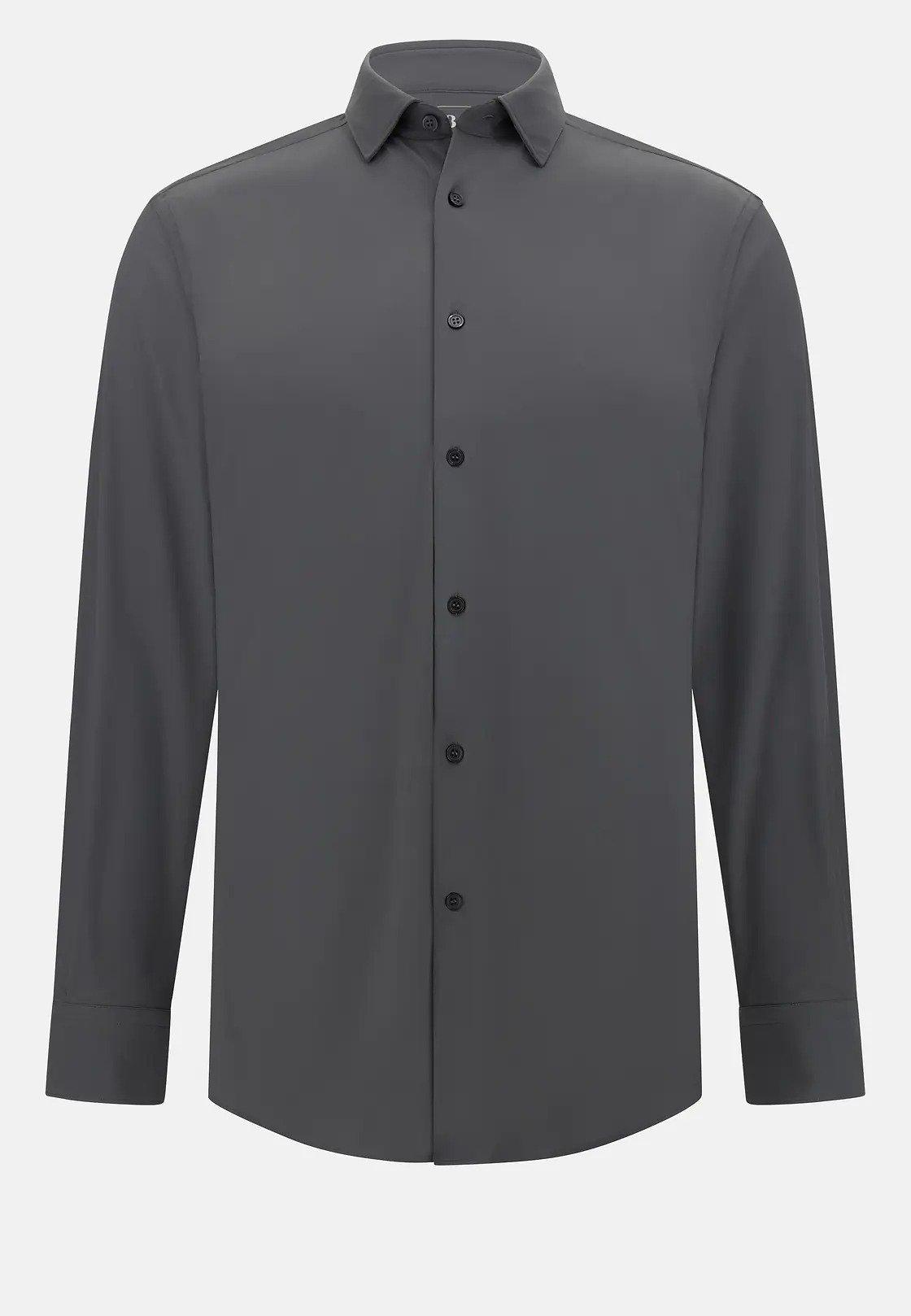 Slim Fit Stretch Nylon Shirt Grey, , large image number 10