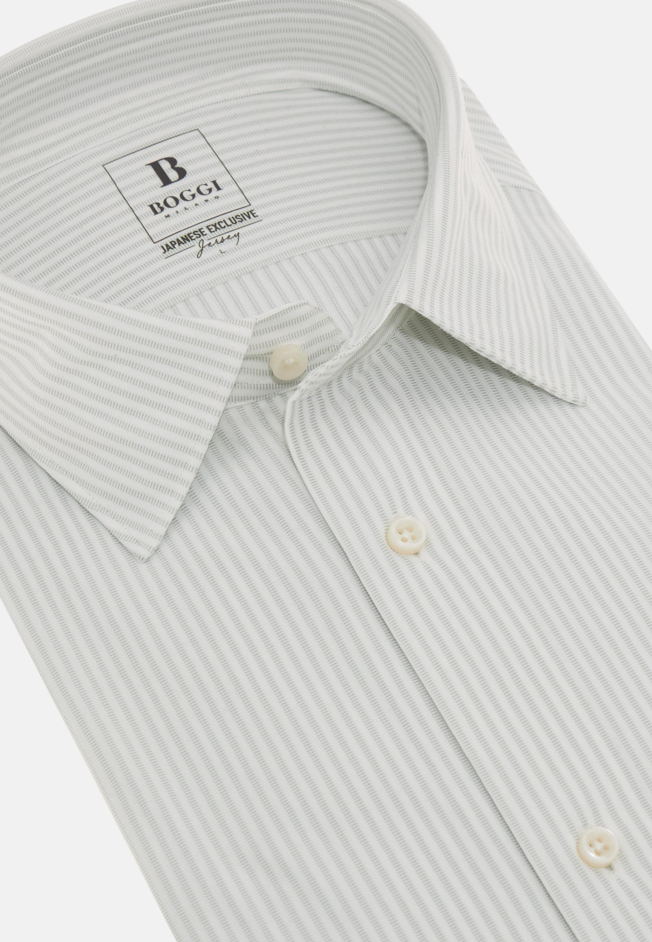 Regular Fit Japanese Jersey Polo Shirt Grey, Light grey, large image number 7