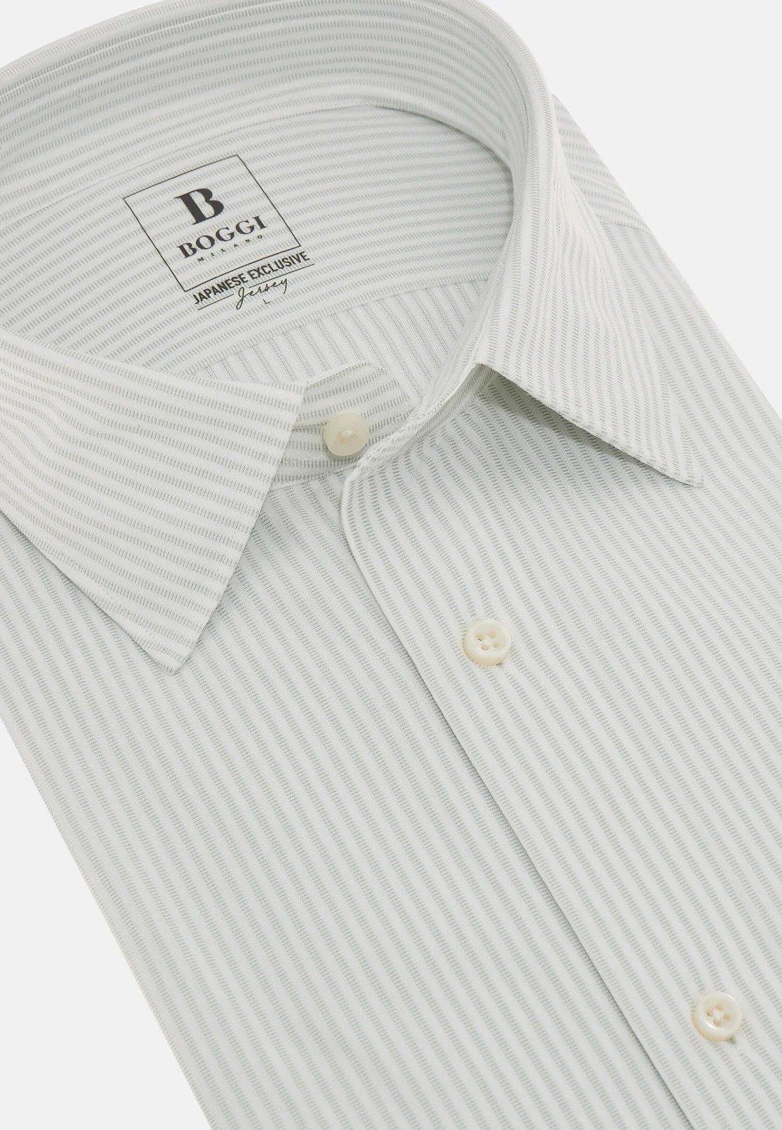 Regular Fit Japanese Jersey Polo Shirt Grey, Light grey, large image number 8