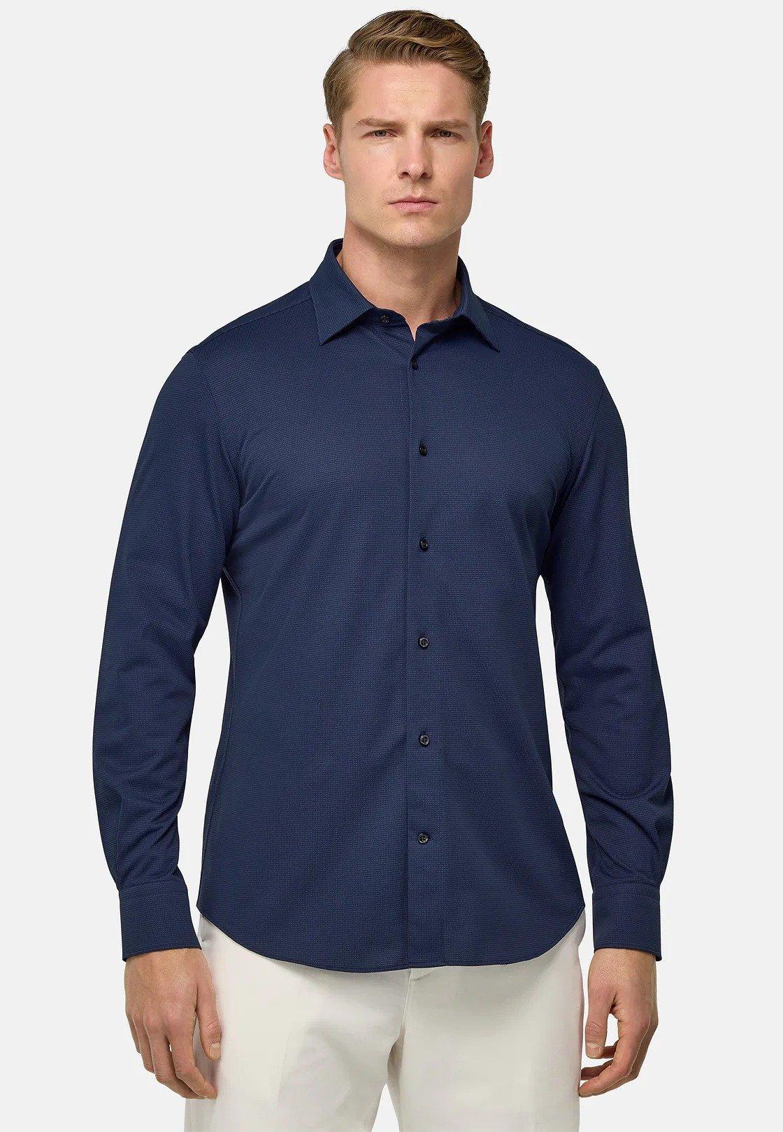 Regular Fit Japanese Jersey Polo Shirt Navy, , large image number 1