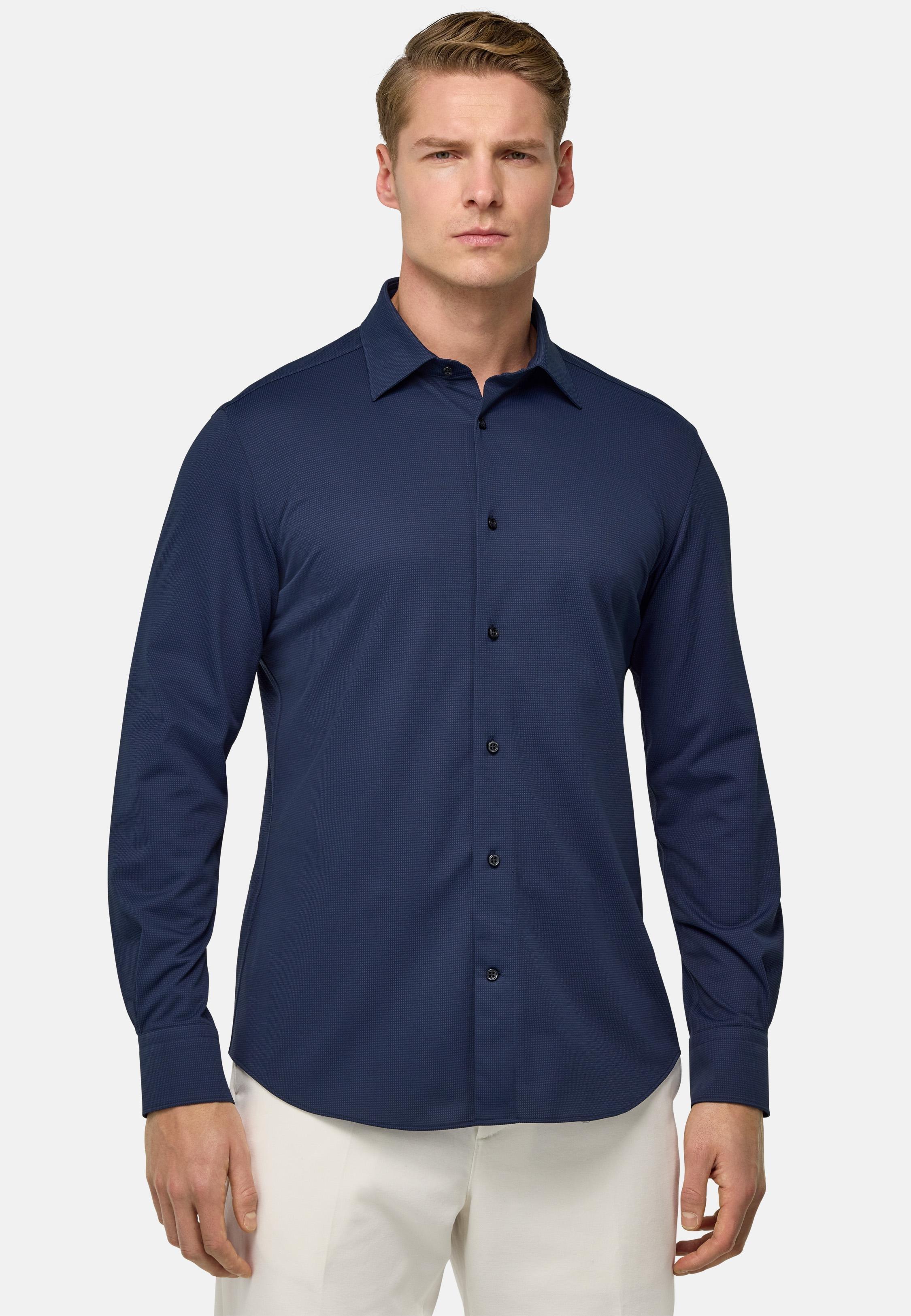 Navy Plain Jersey Polo Shirt, , large image number 1