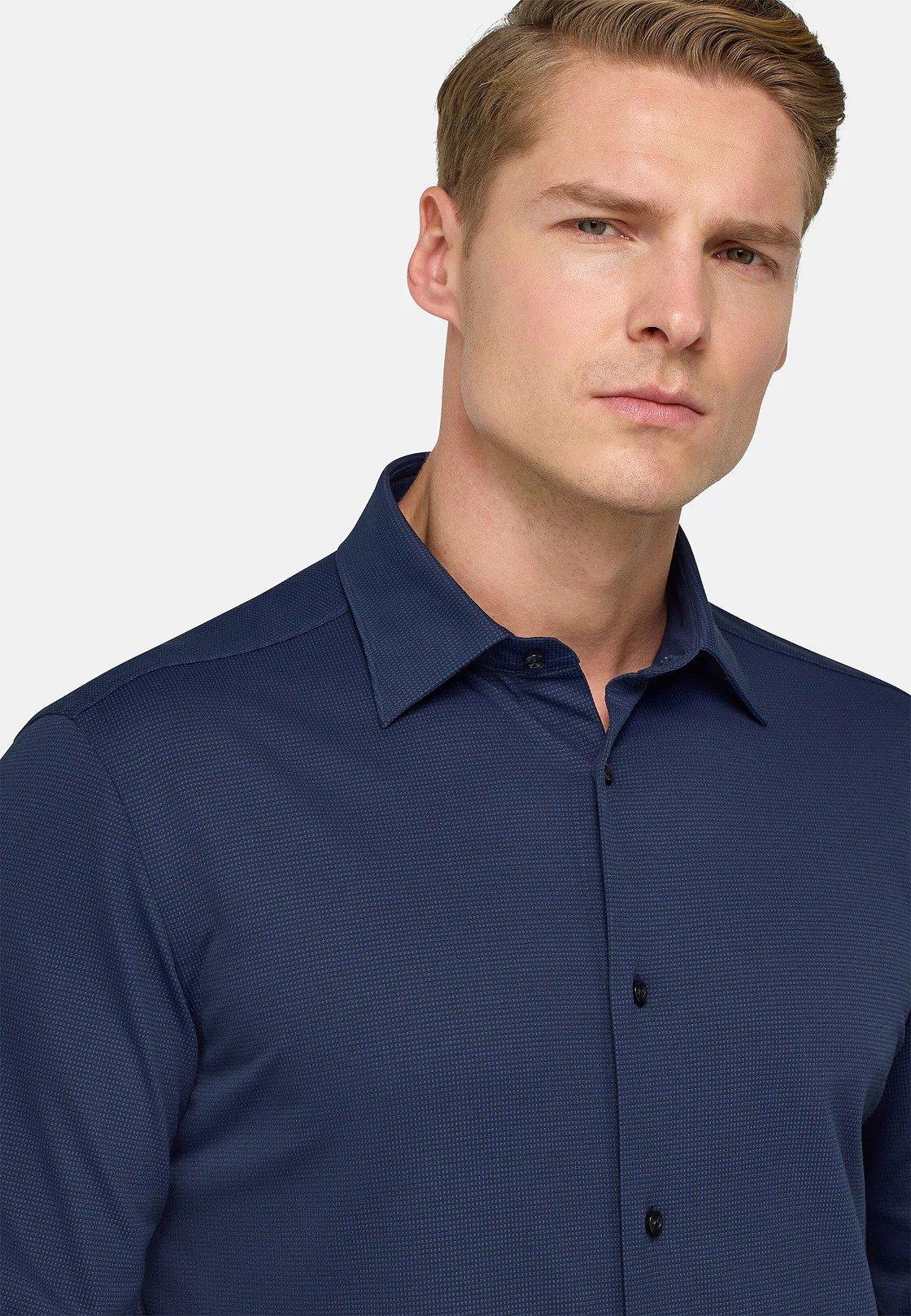 Regular Fit Japanese Jersey Polo Shirt Navy, , large image number 3