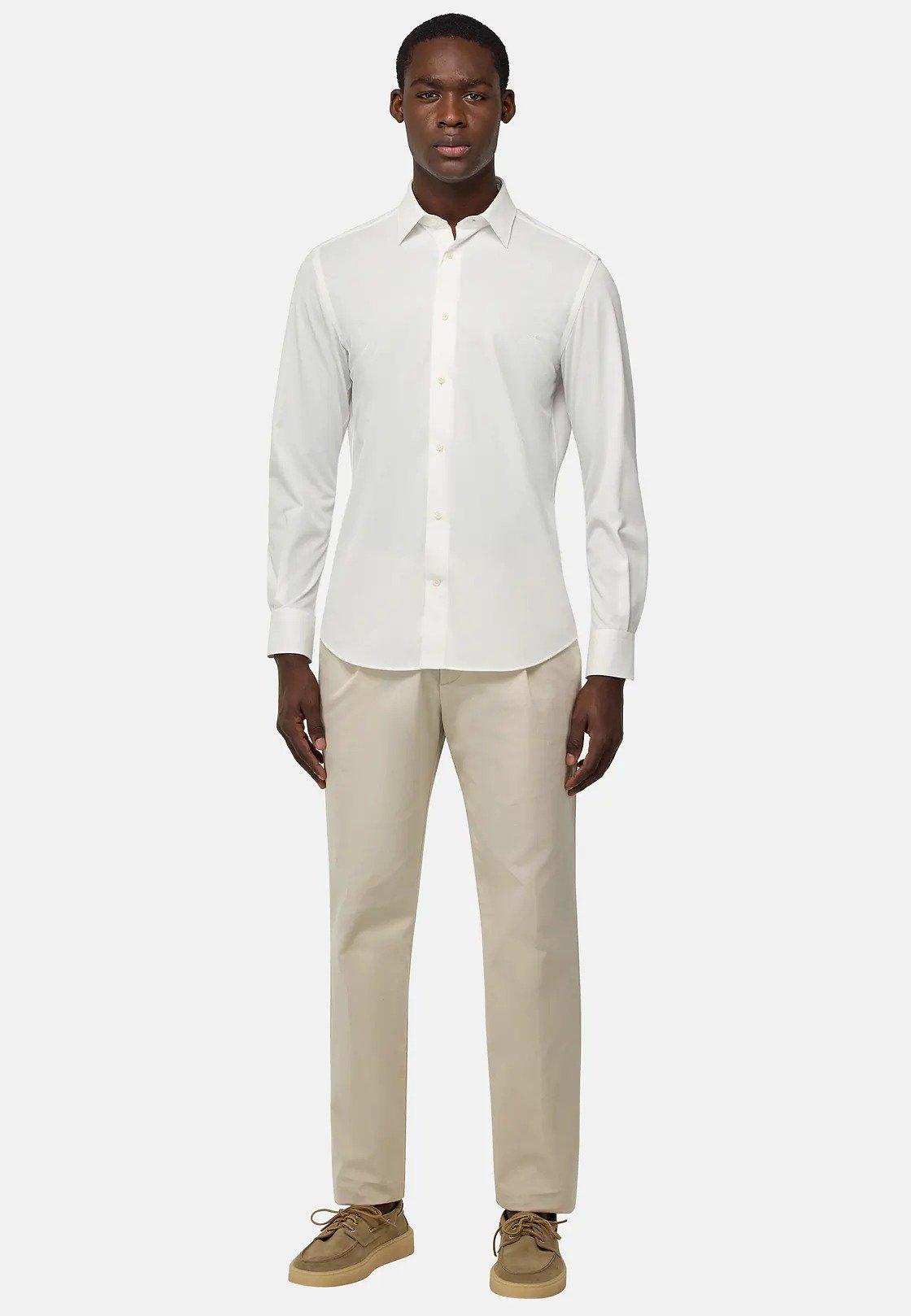 White Jersey Casual Polo, , large image number 0