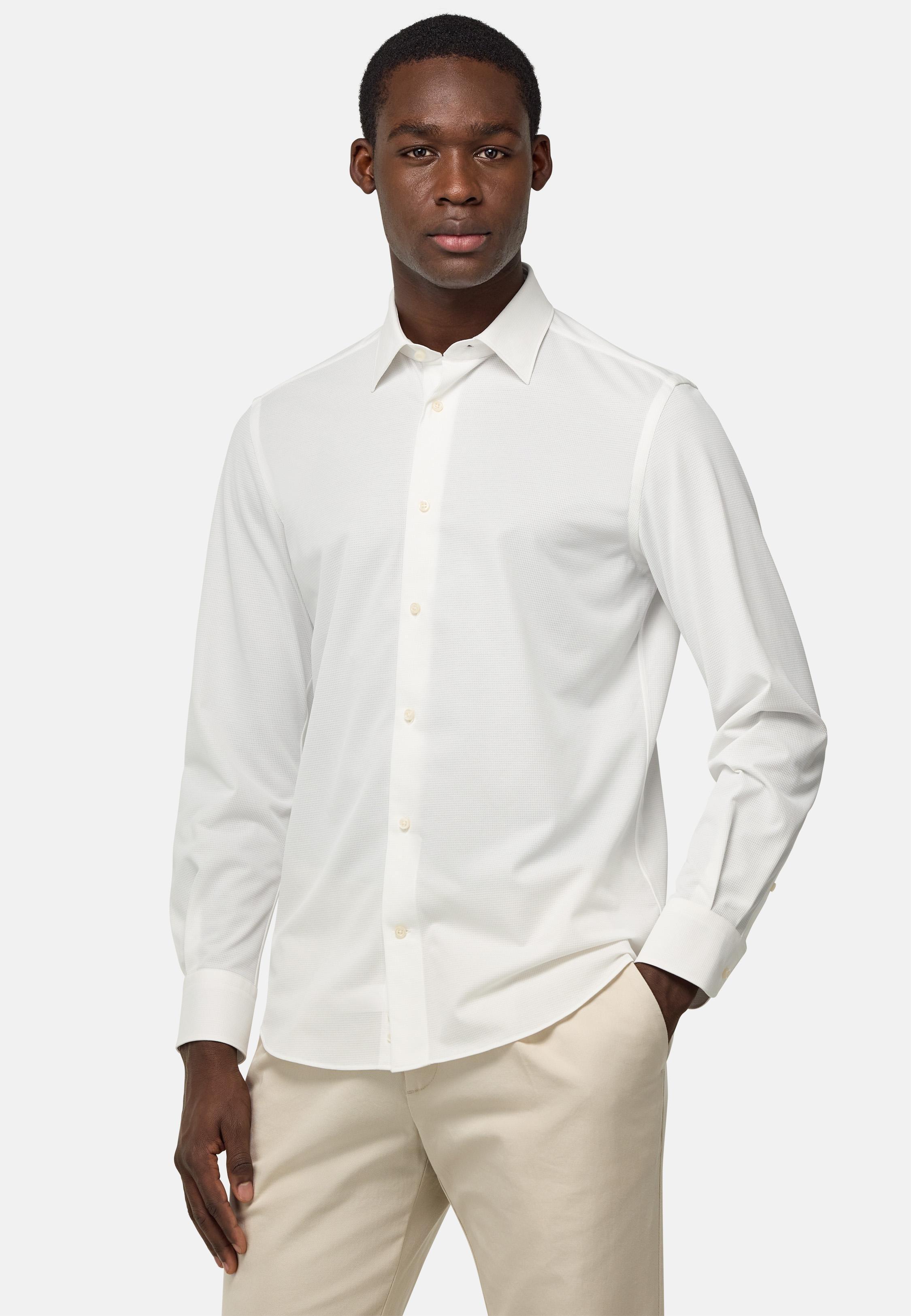 White Jersey Casual Polo, , large image number 1