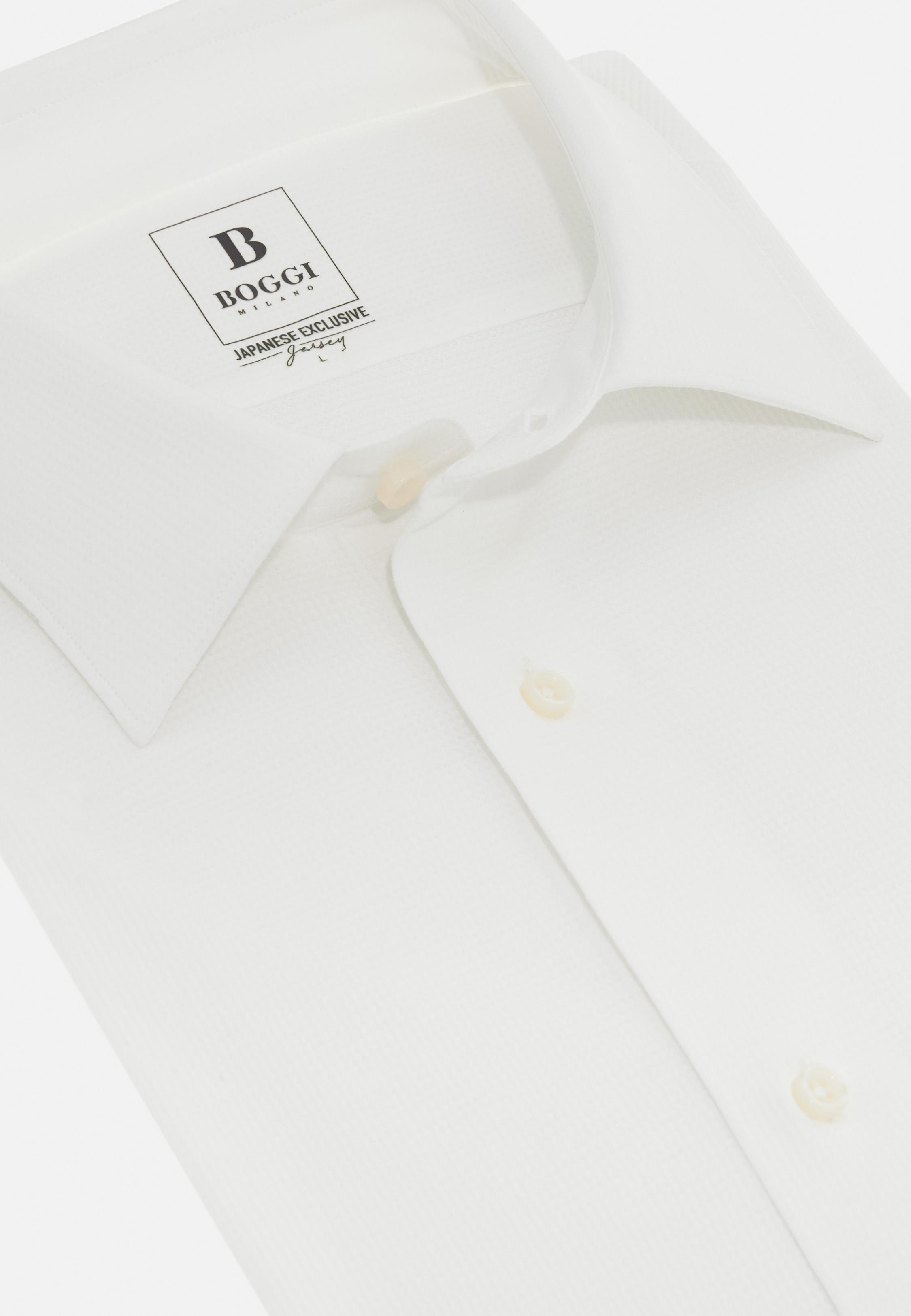 White Jersey Casual Polo, , large image number 7