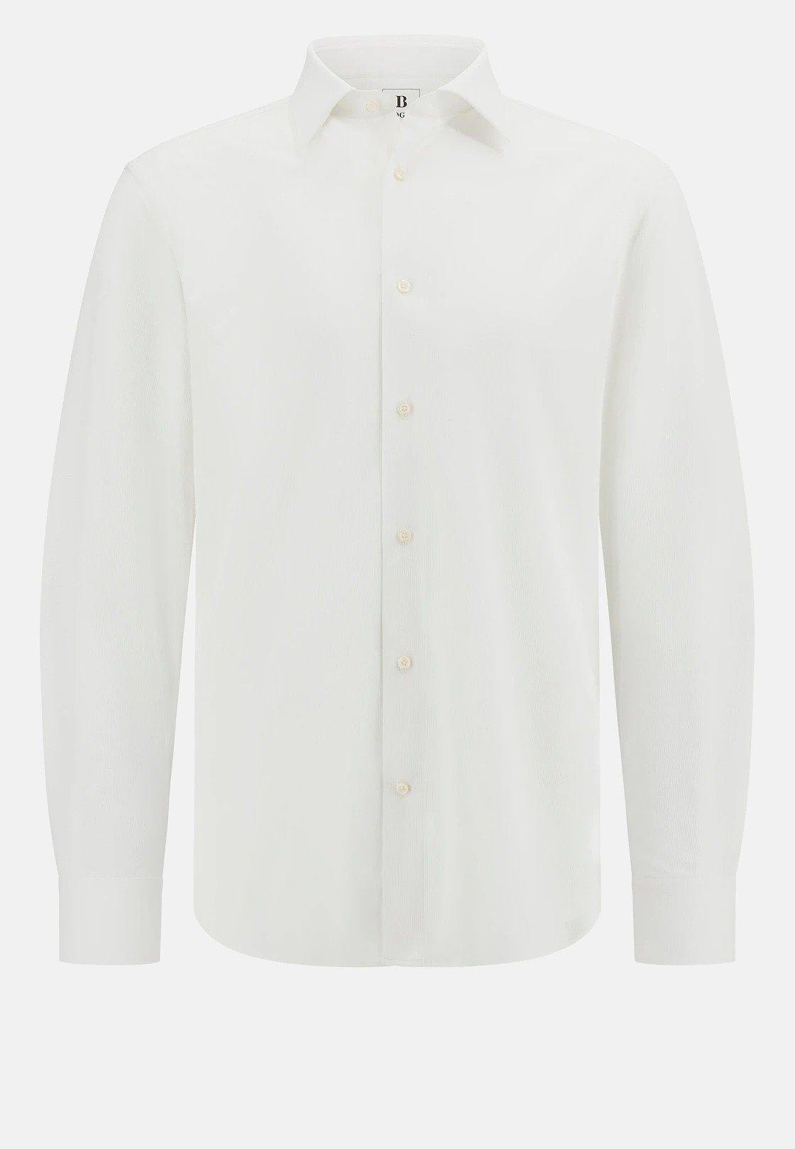 White Jersey Casual Polo, , large image number 10