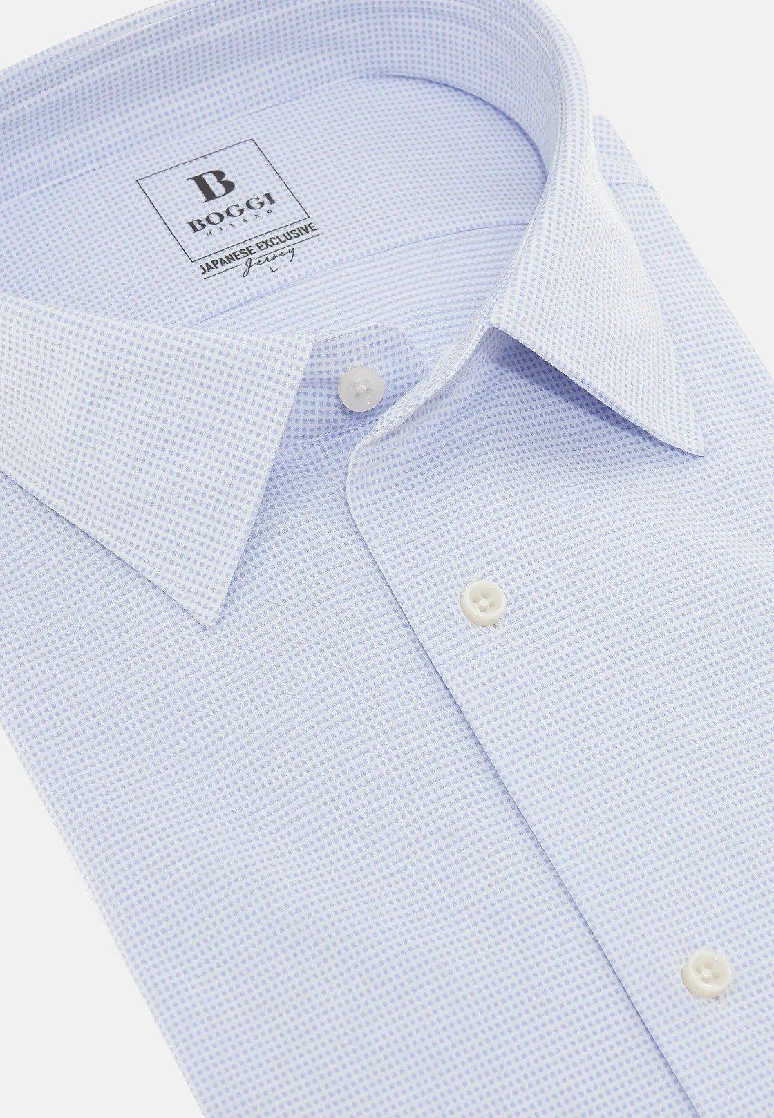 Regular Fit Japanese Jersey Polo Shirt Blue, , large image number 4