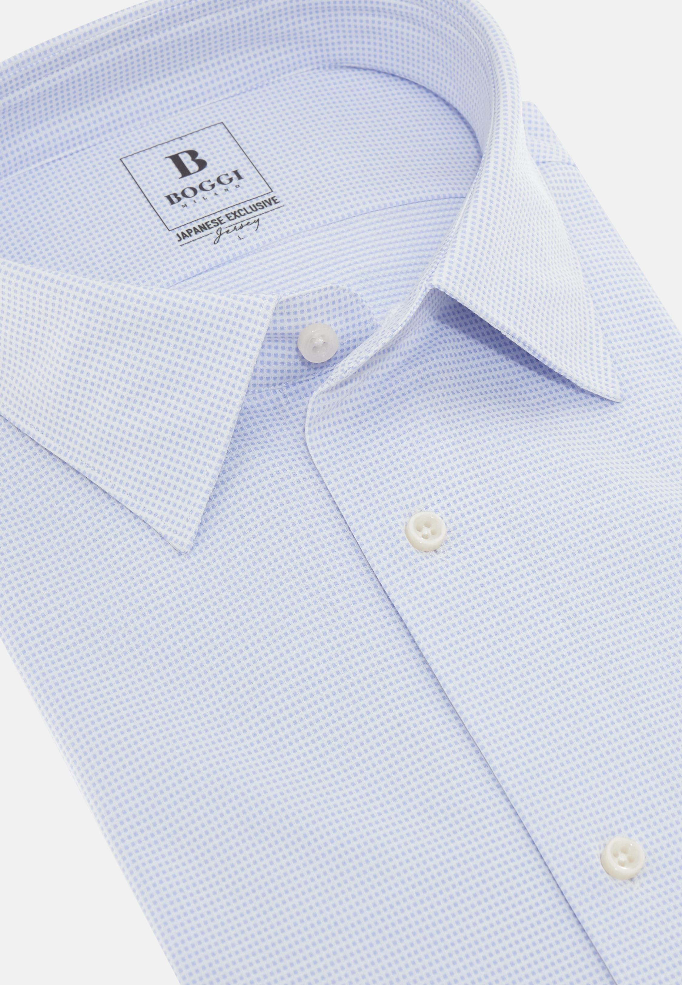 Regular Fit Japanese Jersey Polo Shirt Blue, , large image number 7