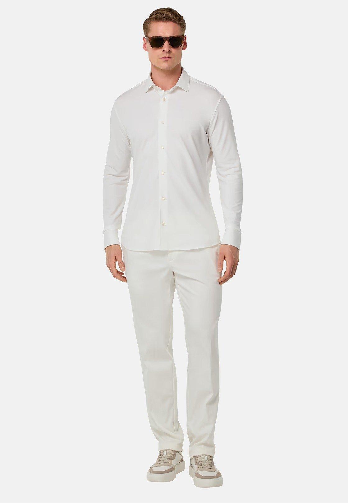 S.Cafe Regular High-Performance Pique Polo Shirt White, , large image number 0