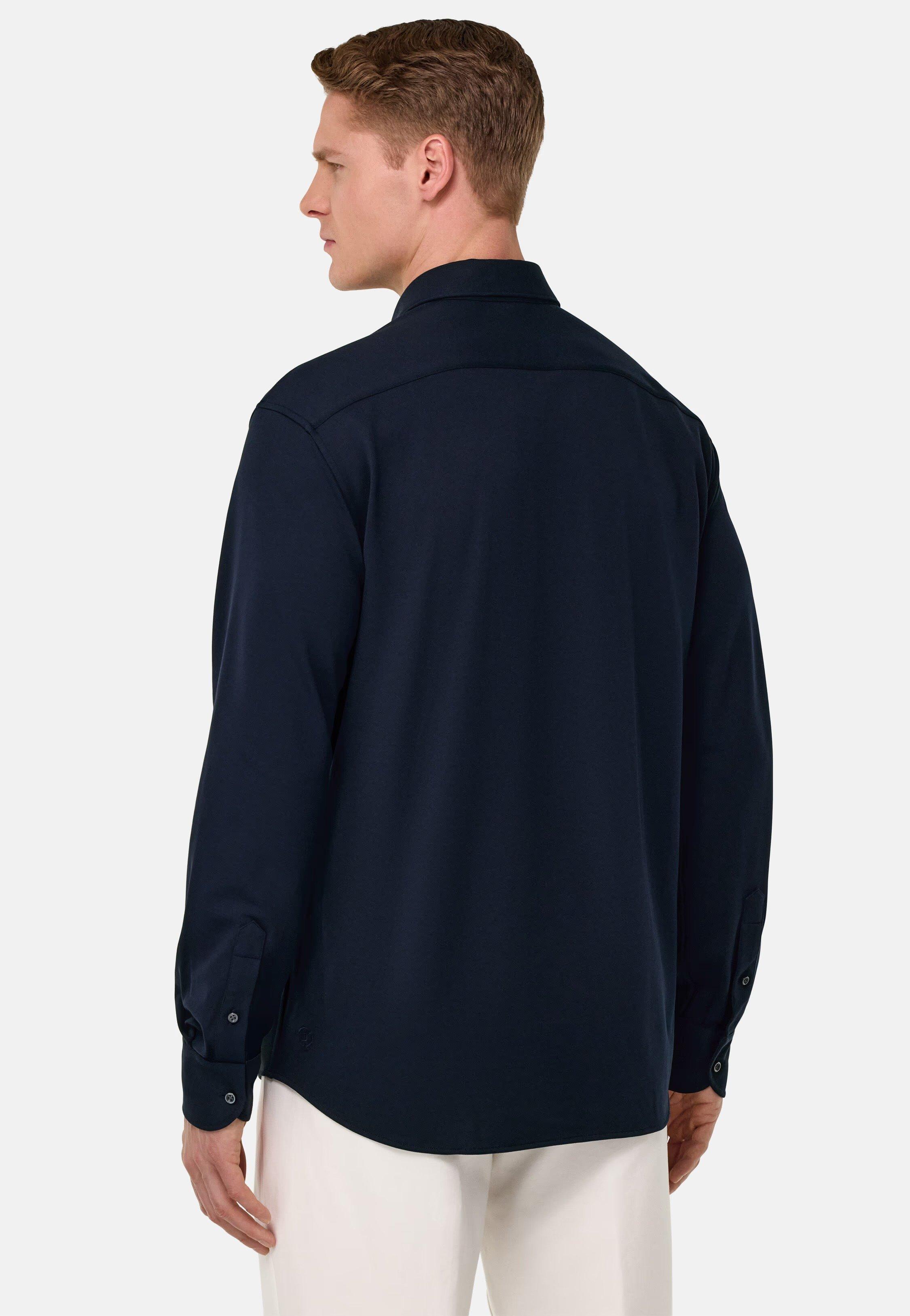 S.Cafe Regular High-Performance Pique Polo Shirt Navy, , large image number 2