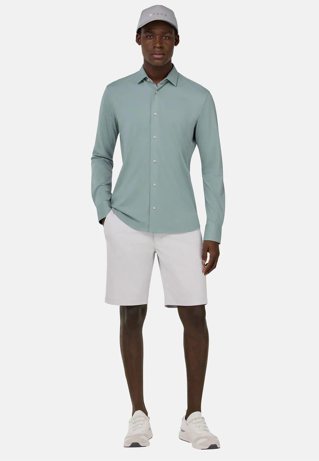 S. Cafe Regular High-Performance Pique Polo Shirt Green, , large image number 0