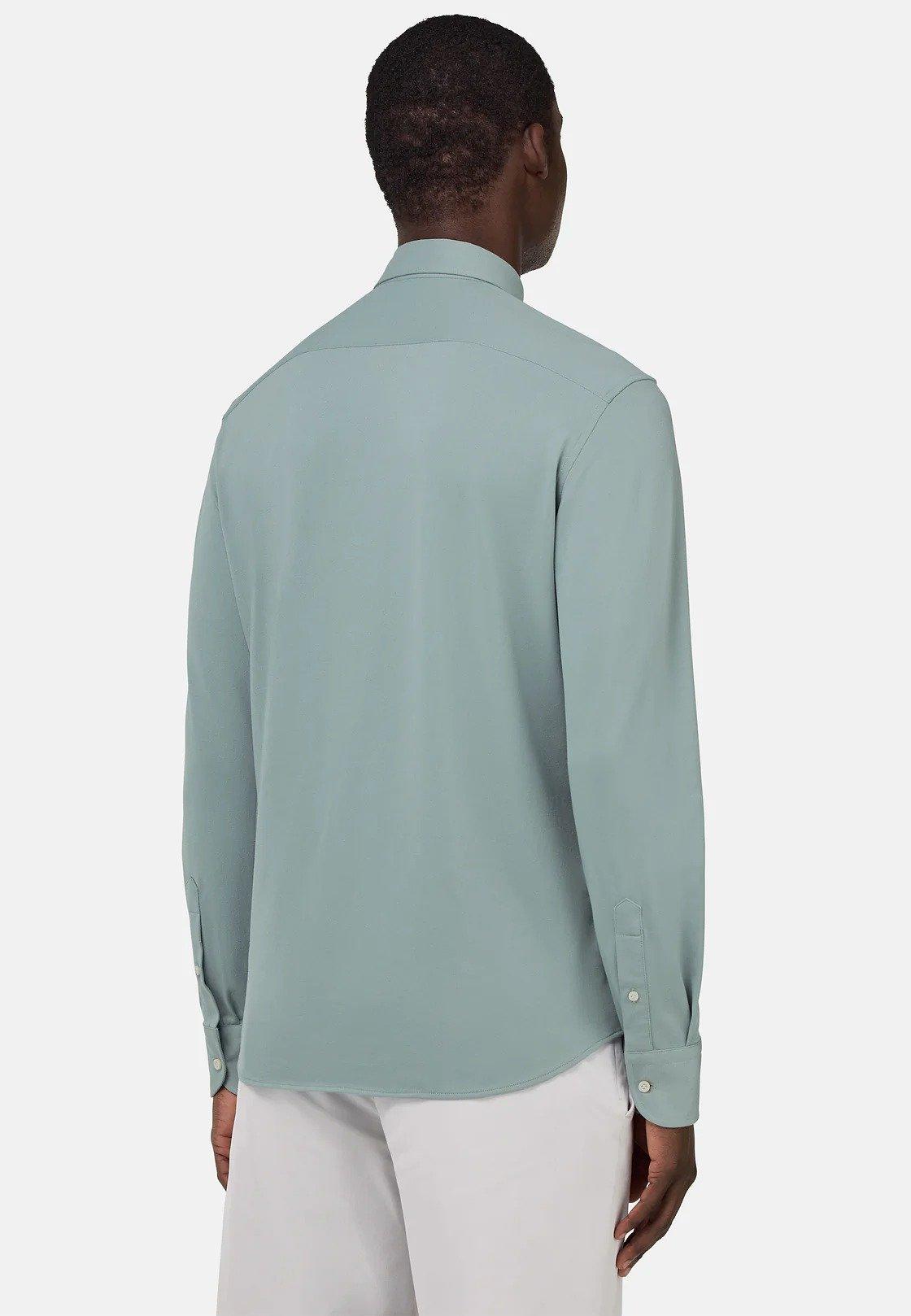 Regular High-Performance Pique Polo Shirt Green, Light Green, large image number 4